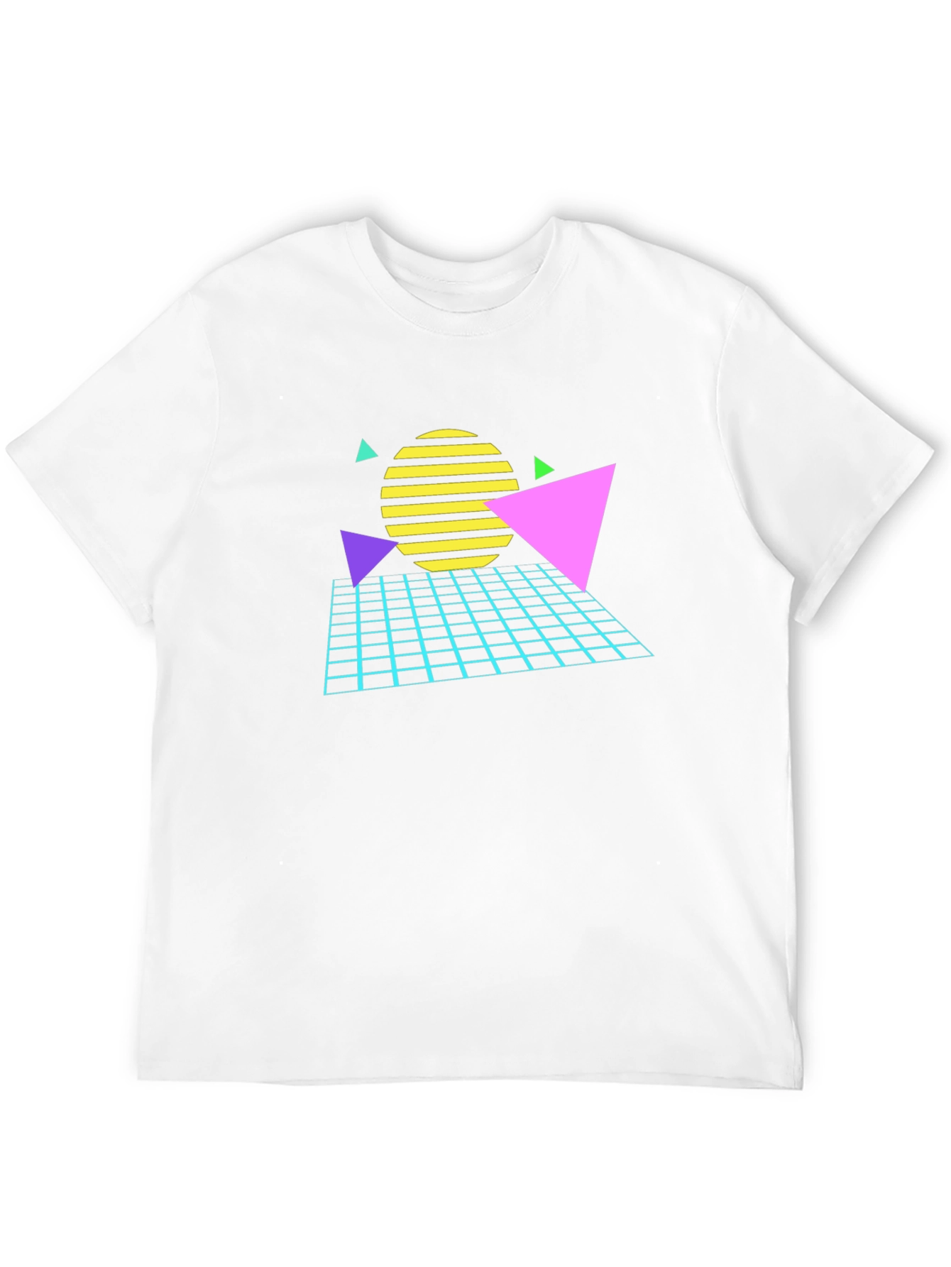 Retro 80s Geometric Graphic T-Shirt