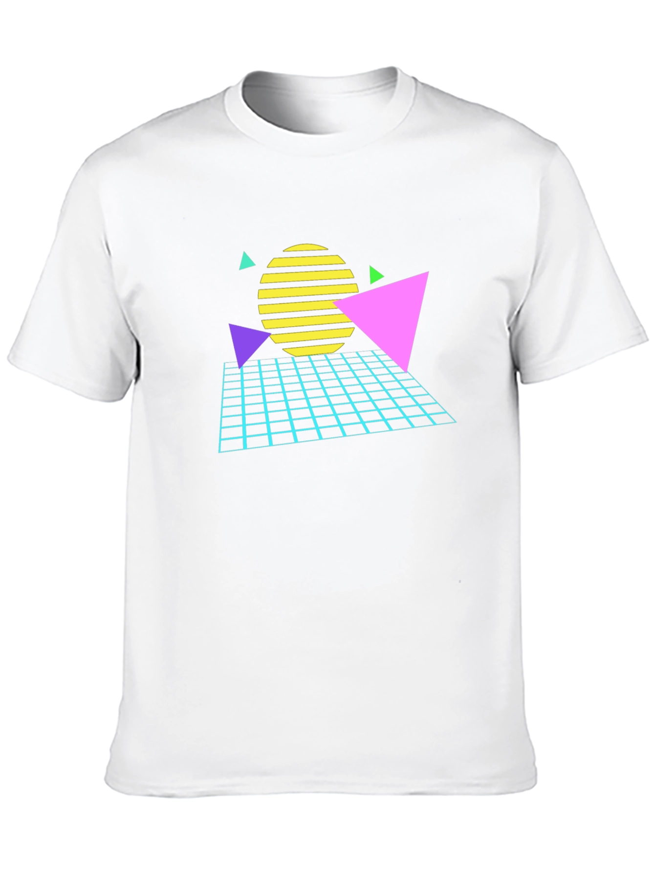 Retro 80s Geometric Graphic T-Shirt