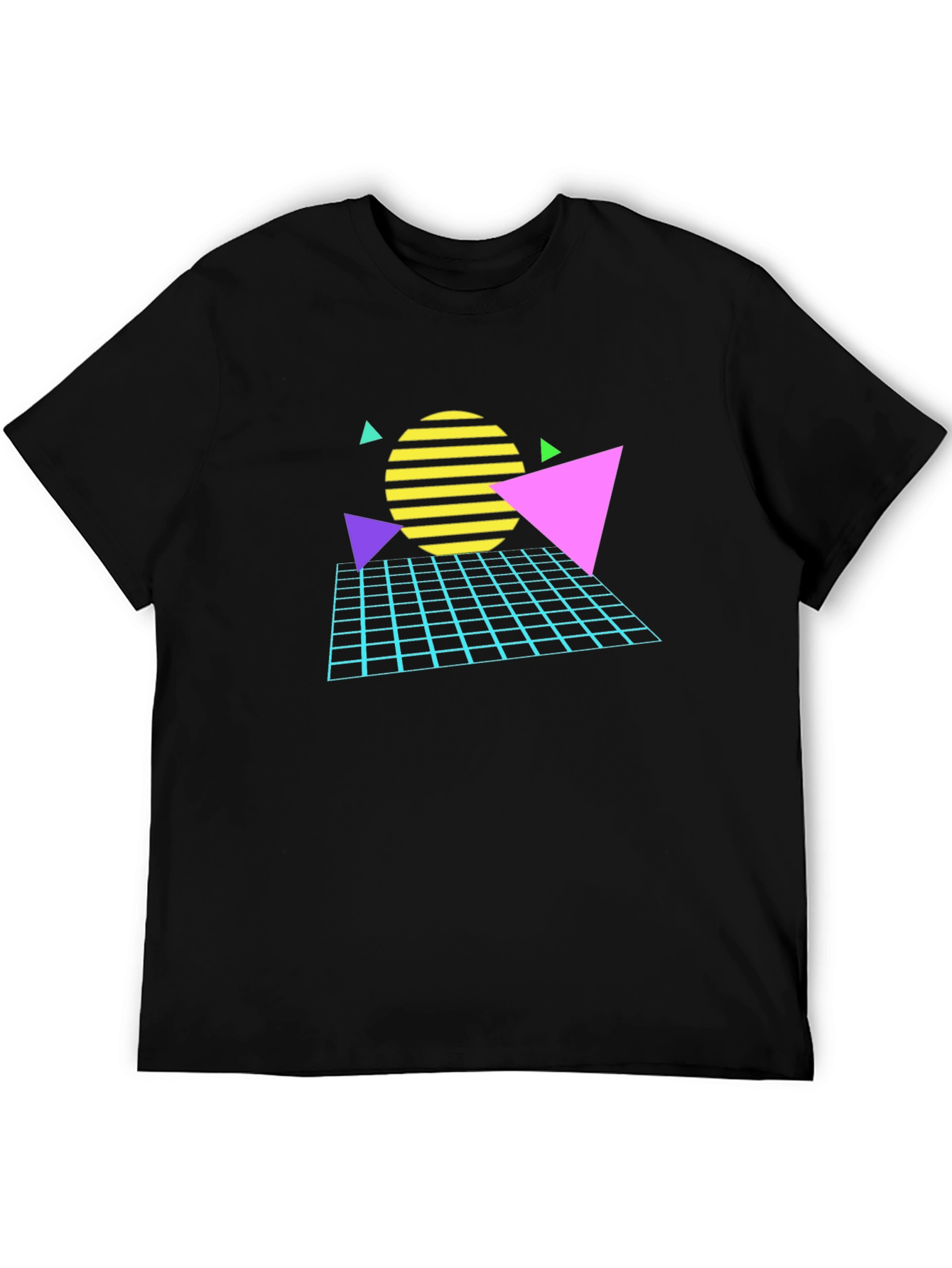 Retro 80s Geometric Graphic T-Shirt