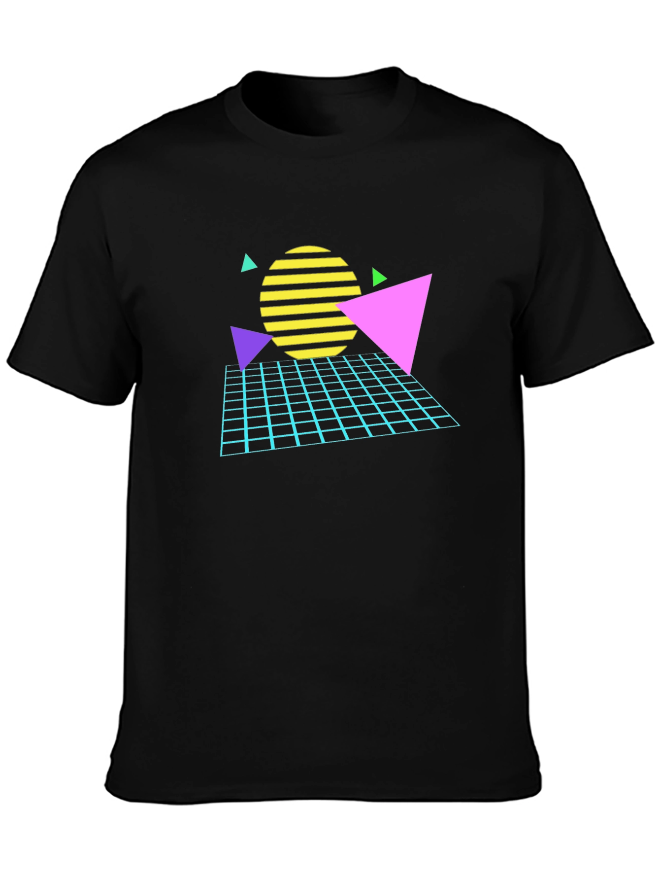 Retro 80s Geometric Graphic T-Shirt