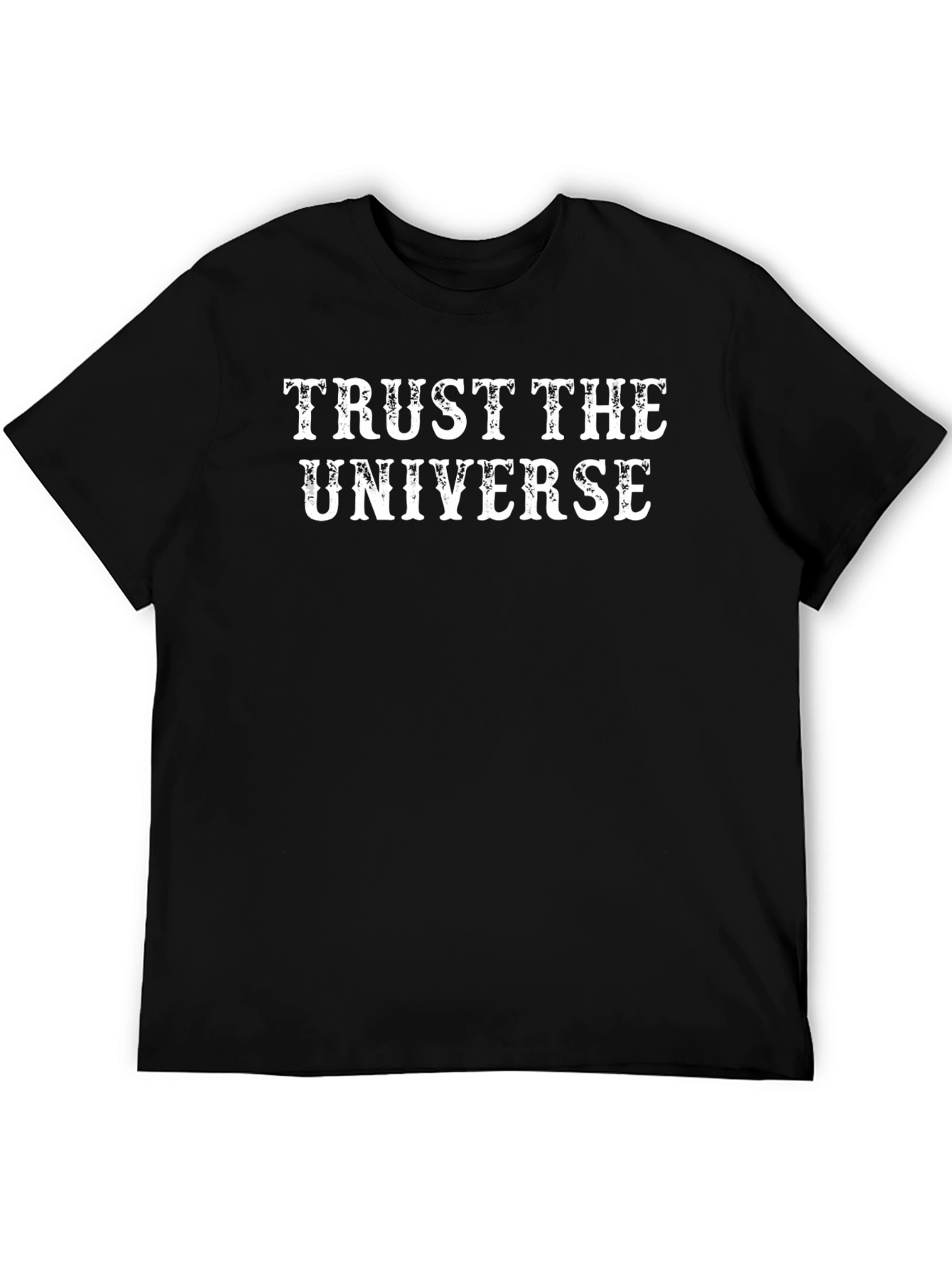 Trust the Universe Black Graphic T-Shirt