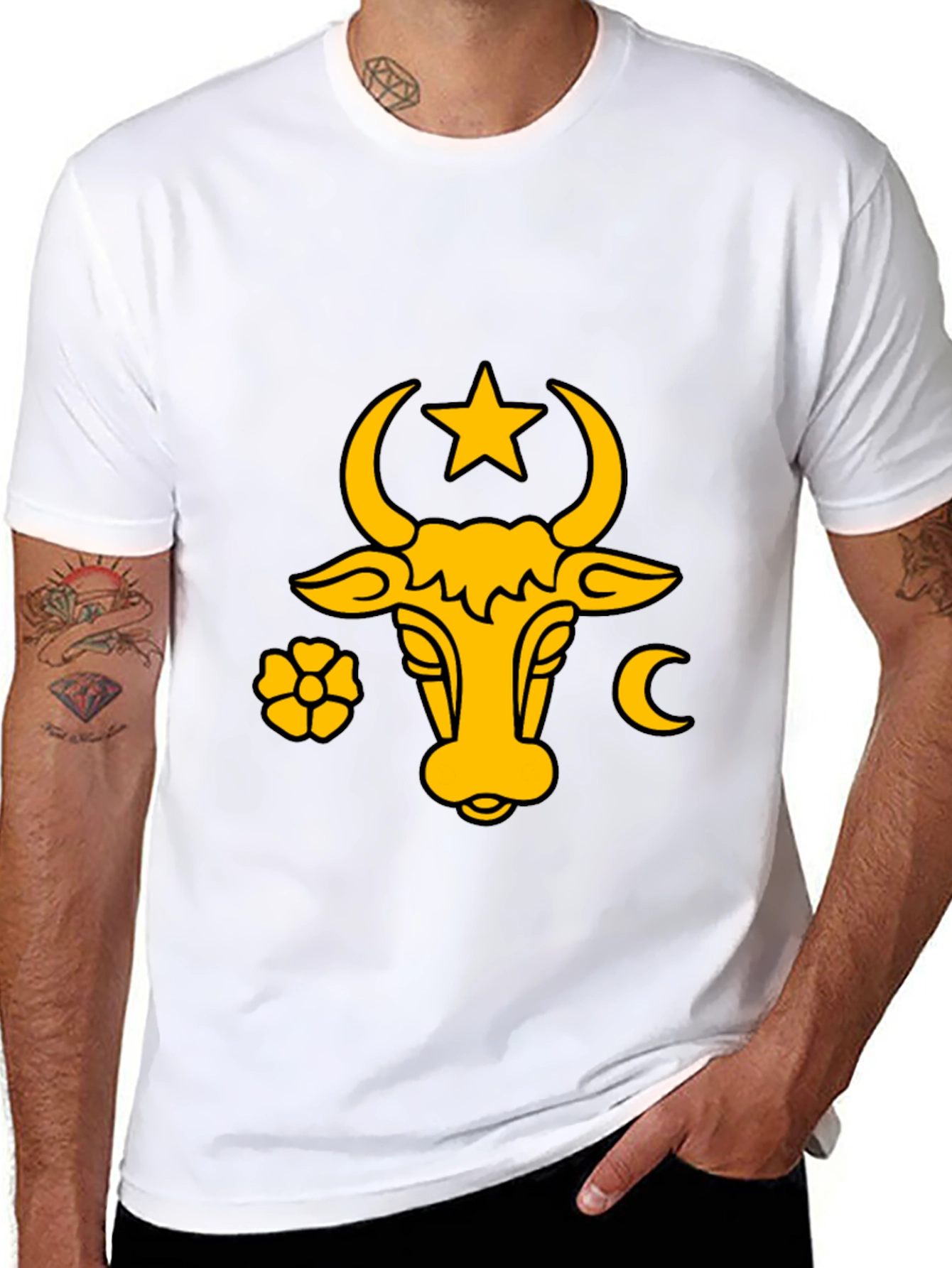 Moldova Coat of Arms Graphic Black T-Shirt
