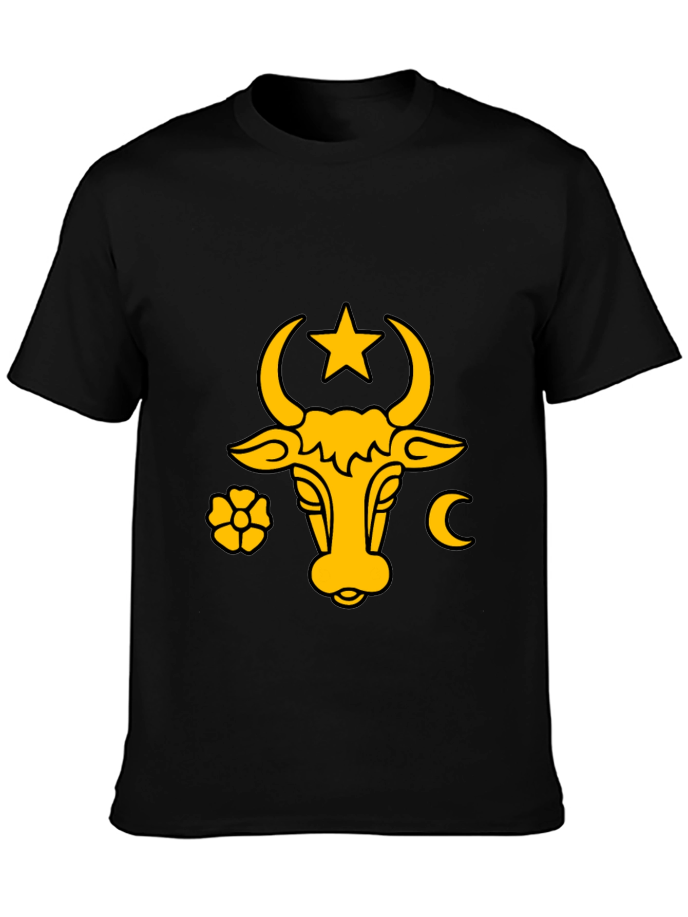 Moldova Coat of Arms Graphic Black T-Shirt