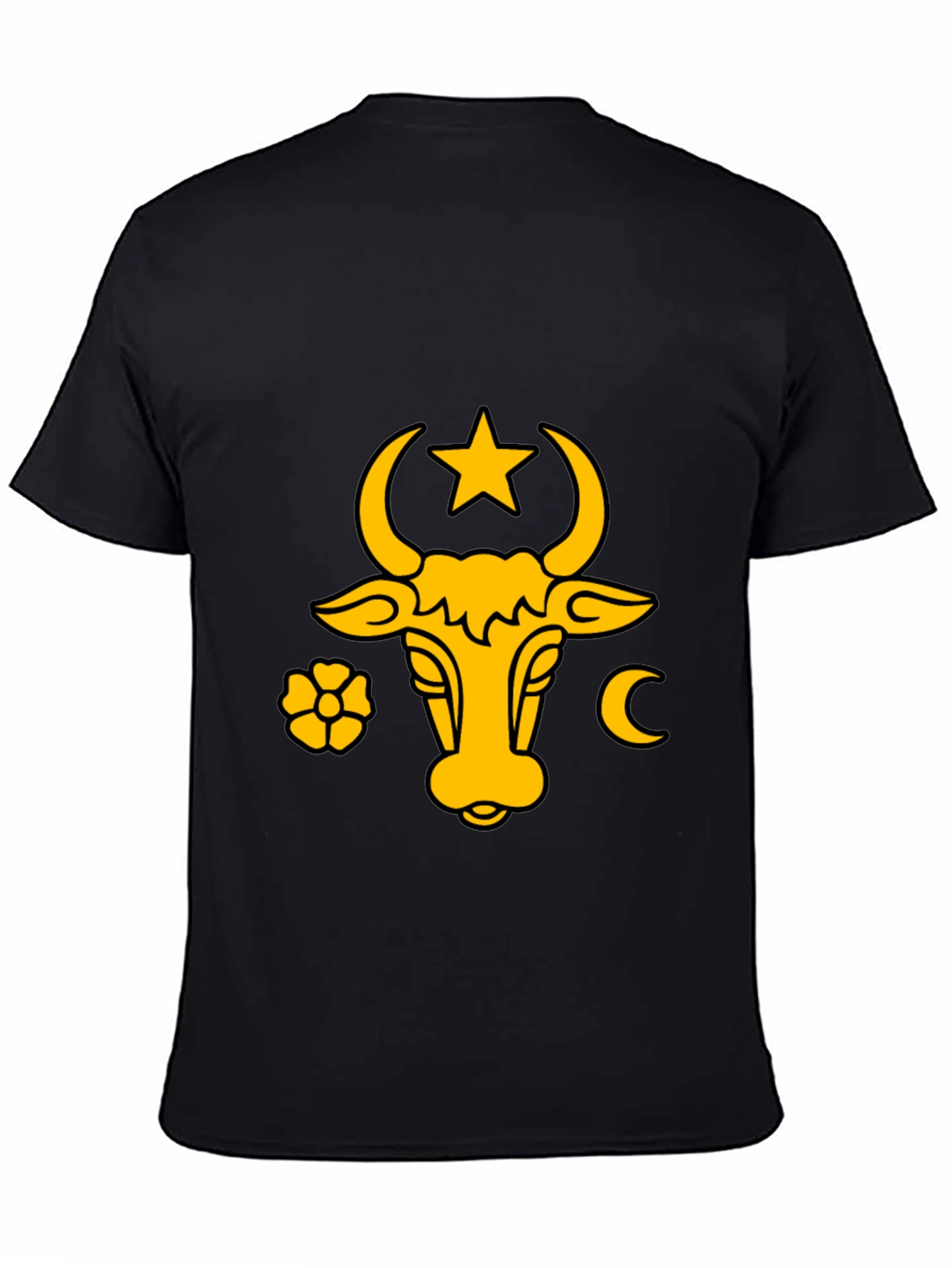 Moldova Coat of Arms Graphic Black T-Shirt