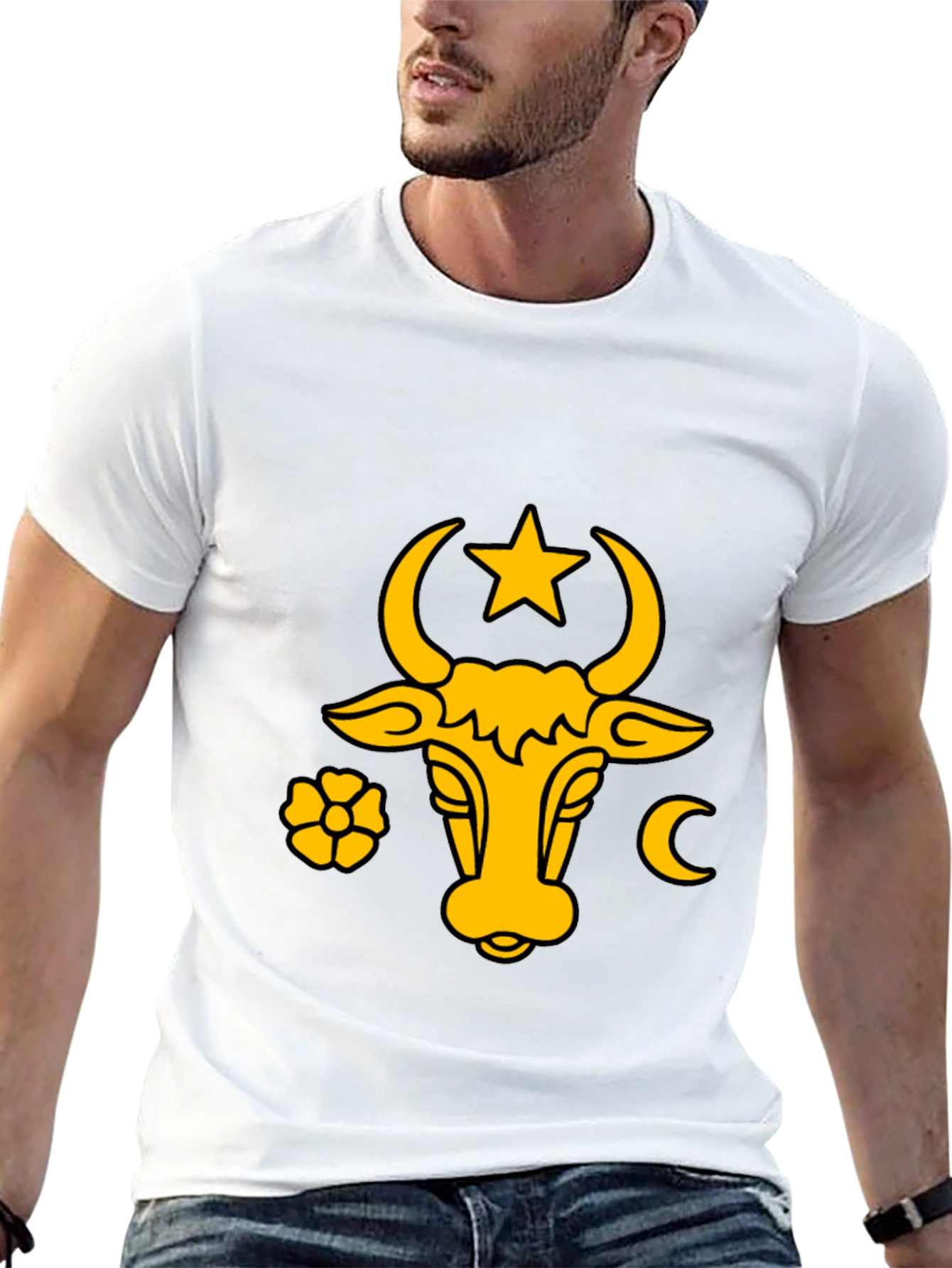 Moldova Coat of Arms Graphic Black T-Shirt