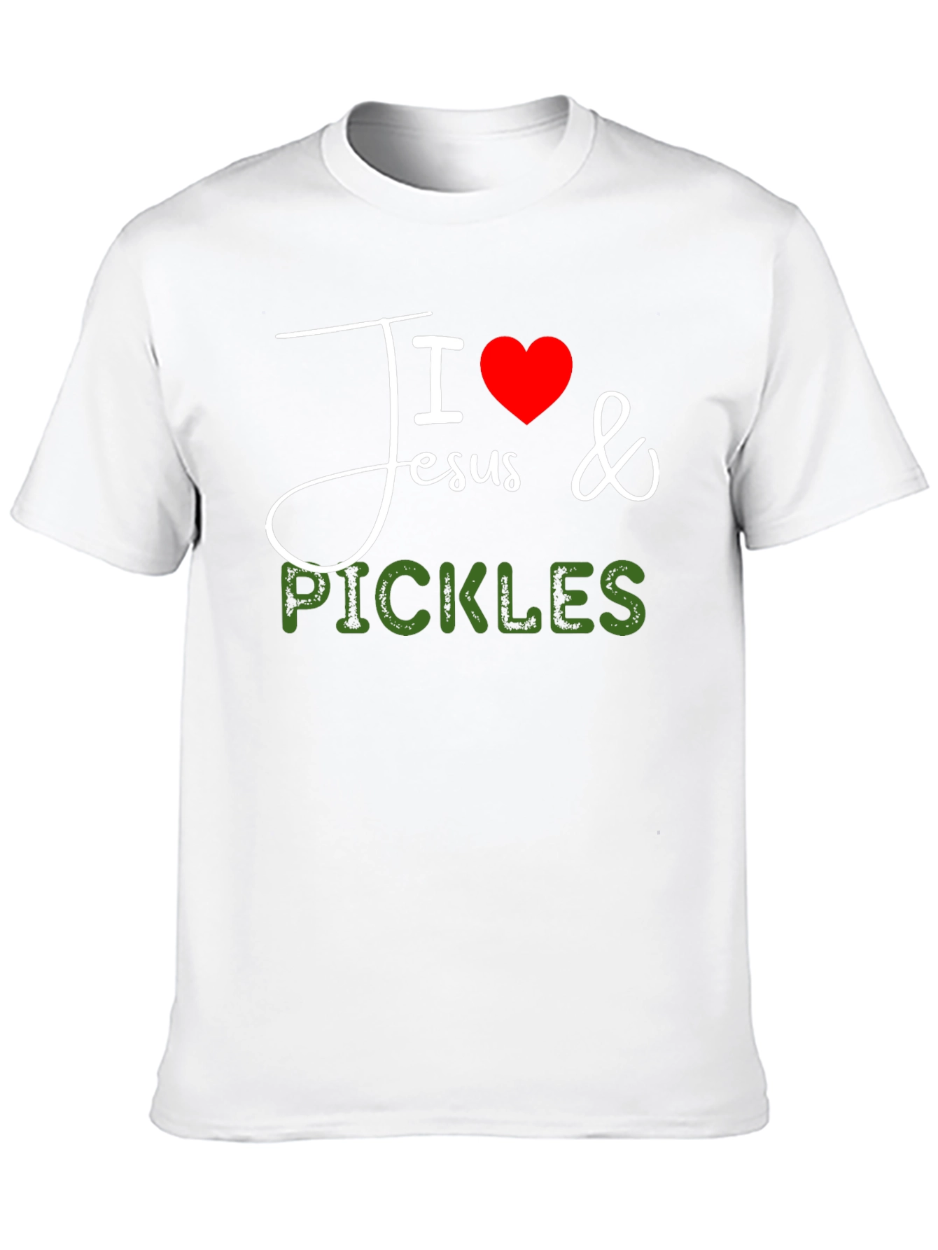 I Love Jesus & Pickles Graphic T-Shirt