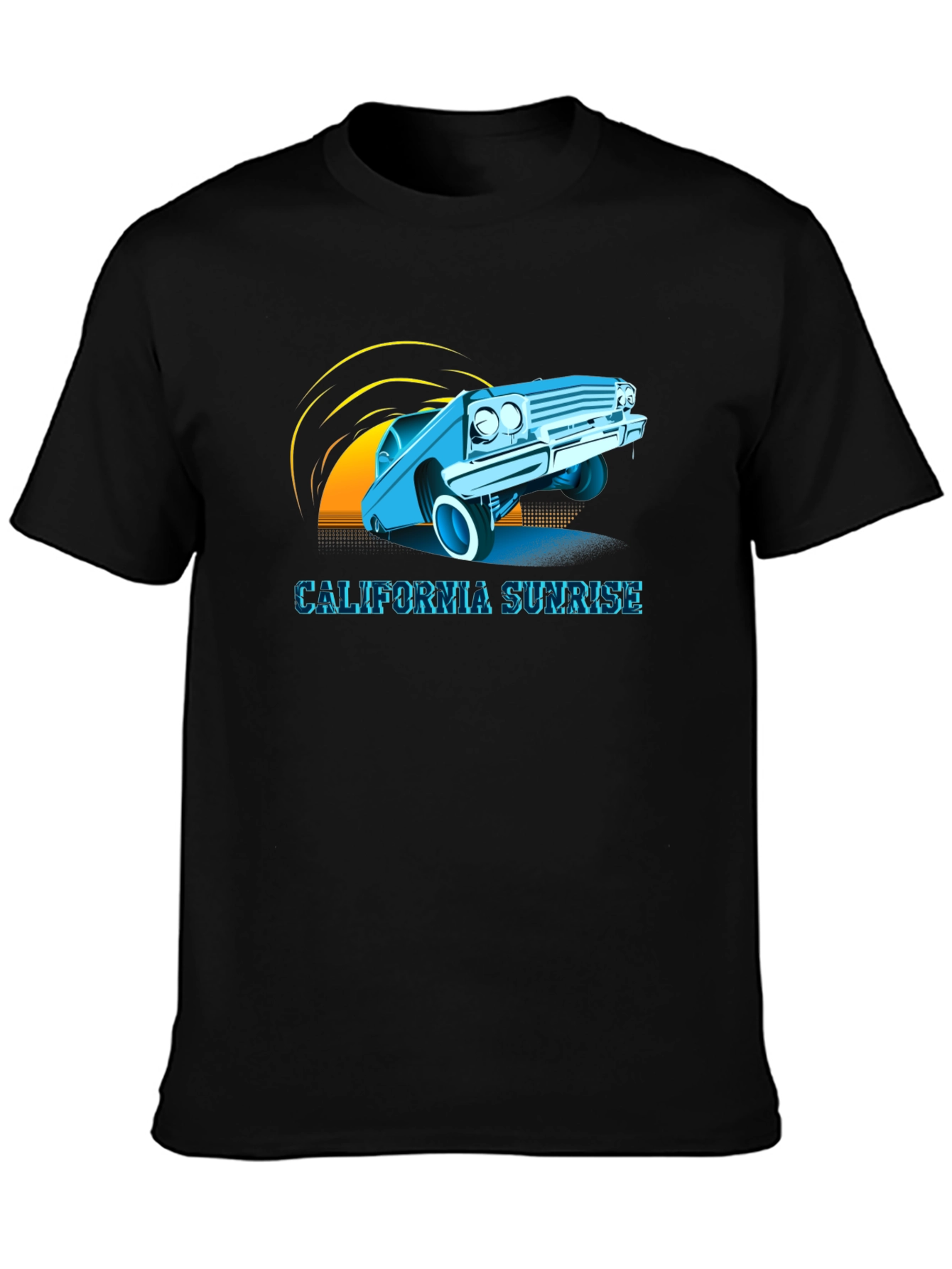 California Sunrise Car T-Shirt