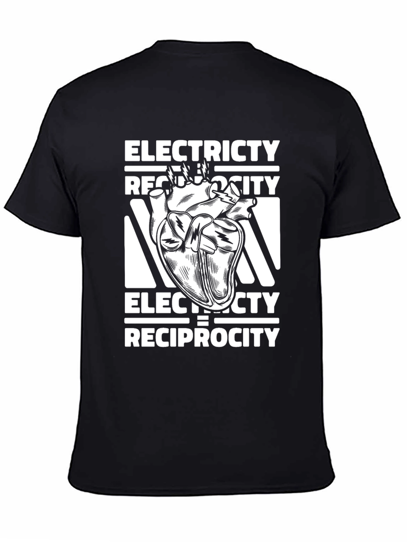 Electricity Reciprocity Heart T-Shirt - Unique Design