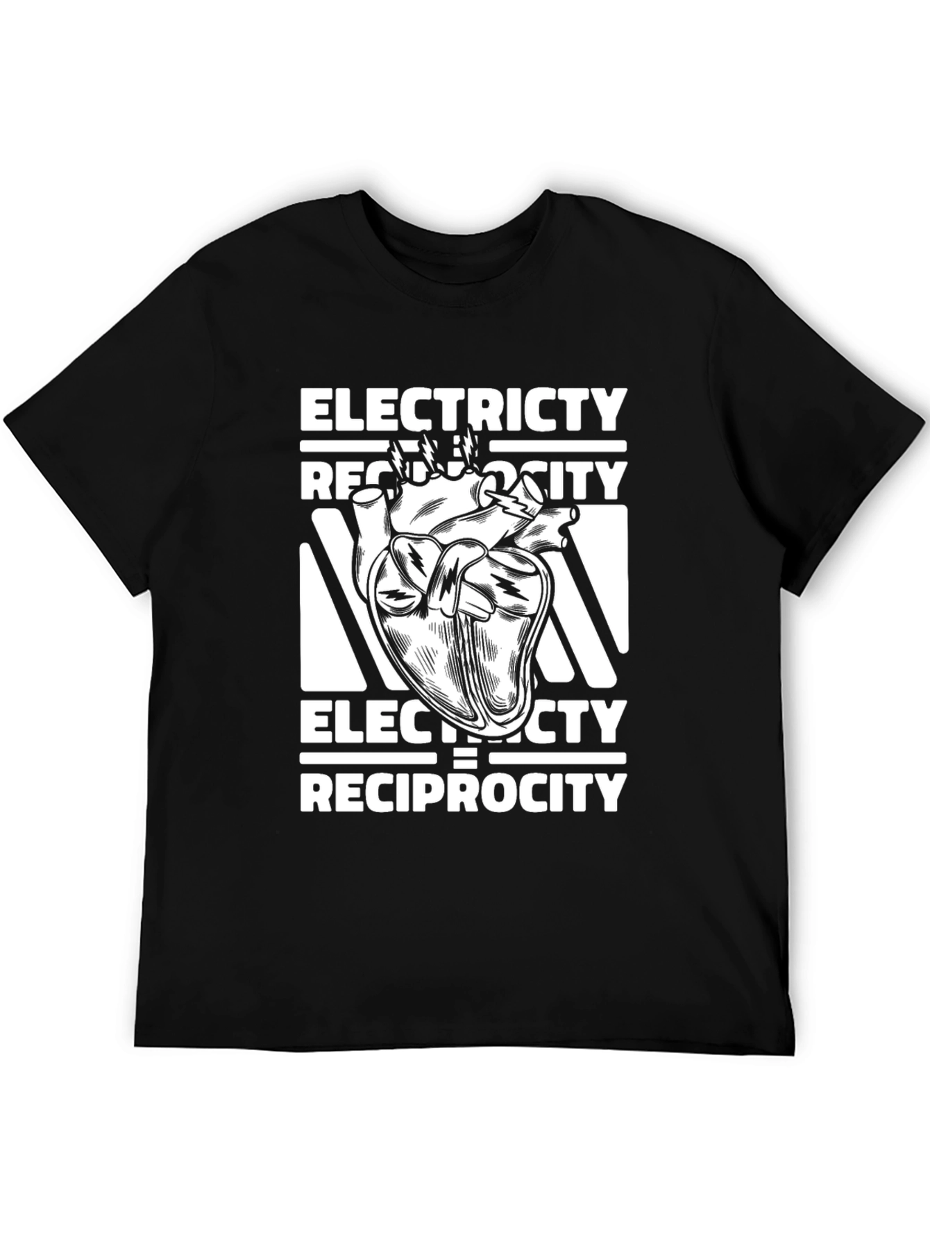Electricity Reciprocity Heart T-Shirt - Unique Design
