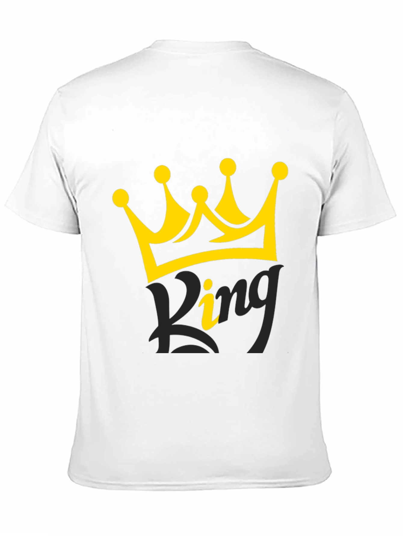 King Crown Graphic Black T-Shirt for Men
