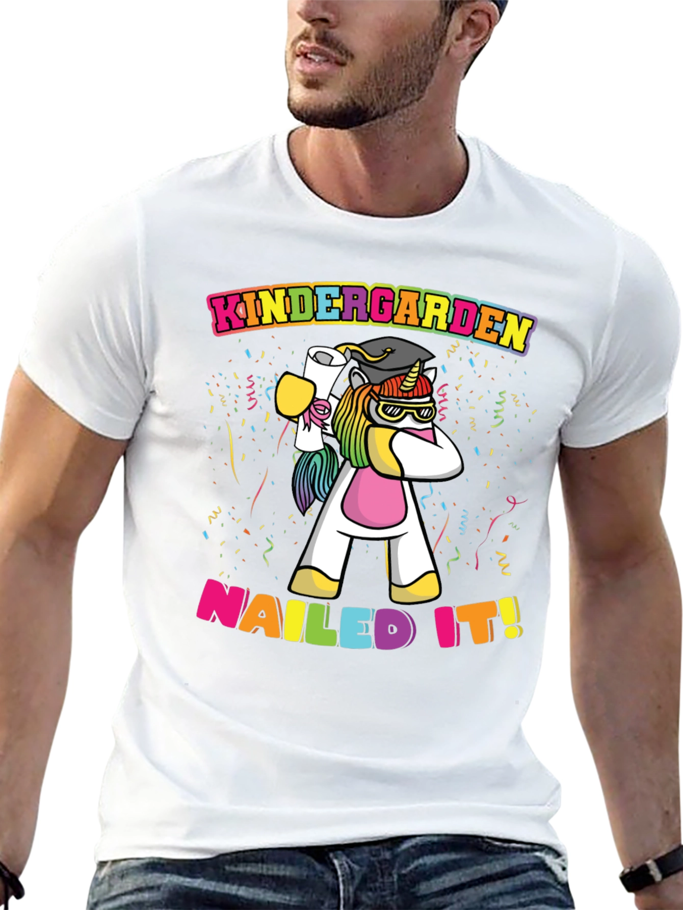 Kindergarten Nailed It Unicorn T-Shirt