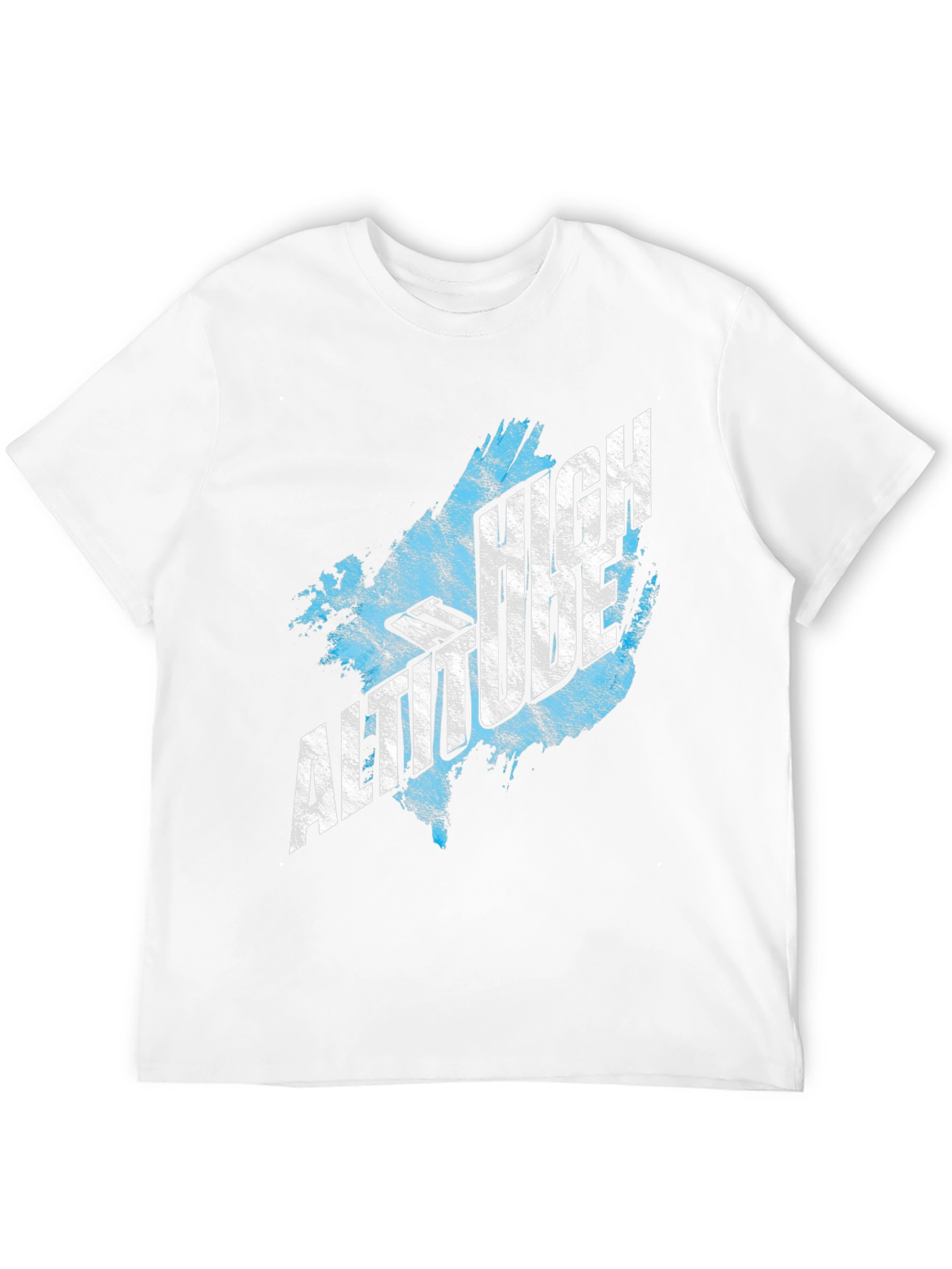 High Altitude Graphic Tee - Black Cotton T-Shirt