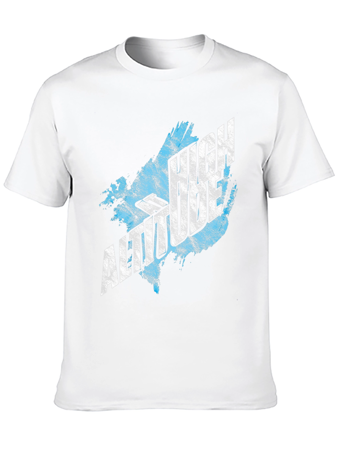 High Altitude Graphic Tee - Black Cotton T-Shirt