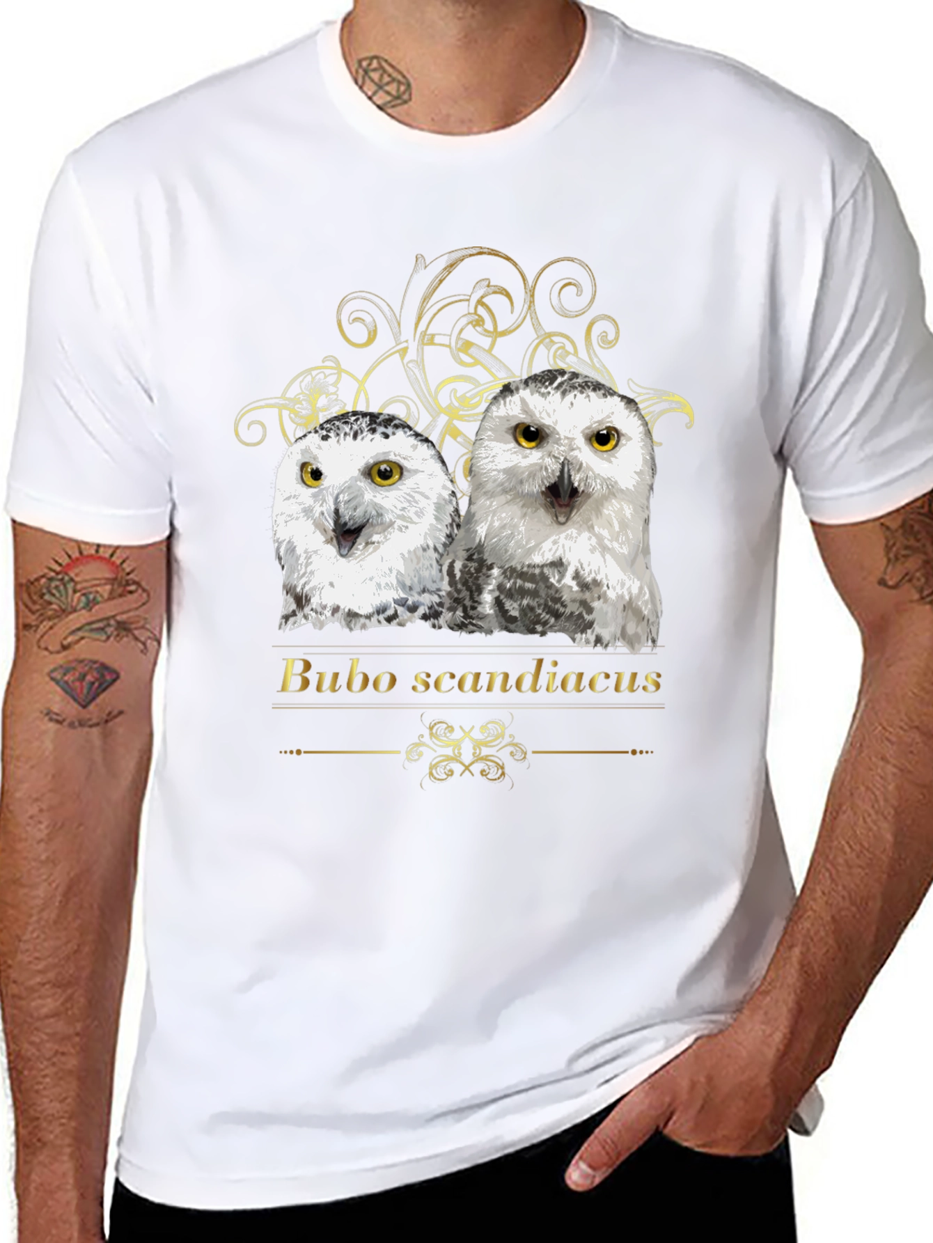 Bubo Scandiacus Owl T-Shirt