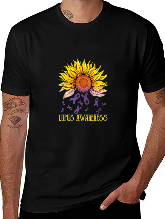 Lupus Awareness Sunflower Graphic Tee