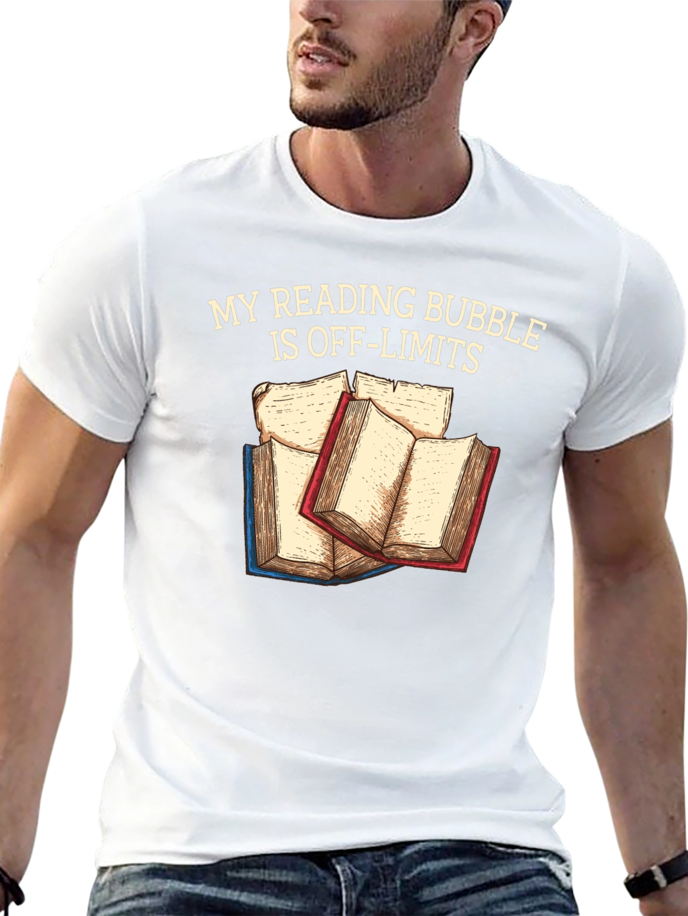 Reading Bubble T-Shirt: Off-Limits Book Lover Tee