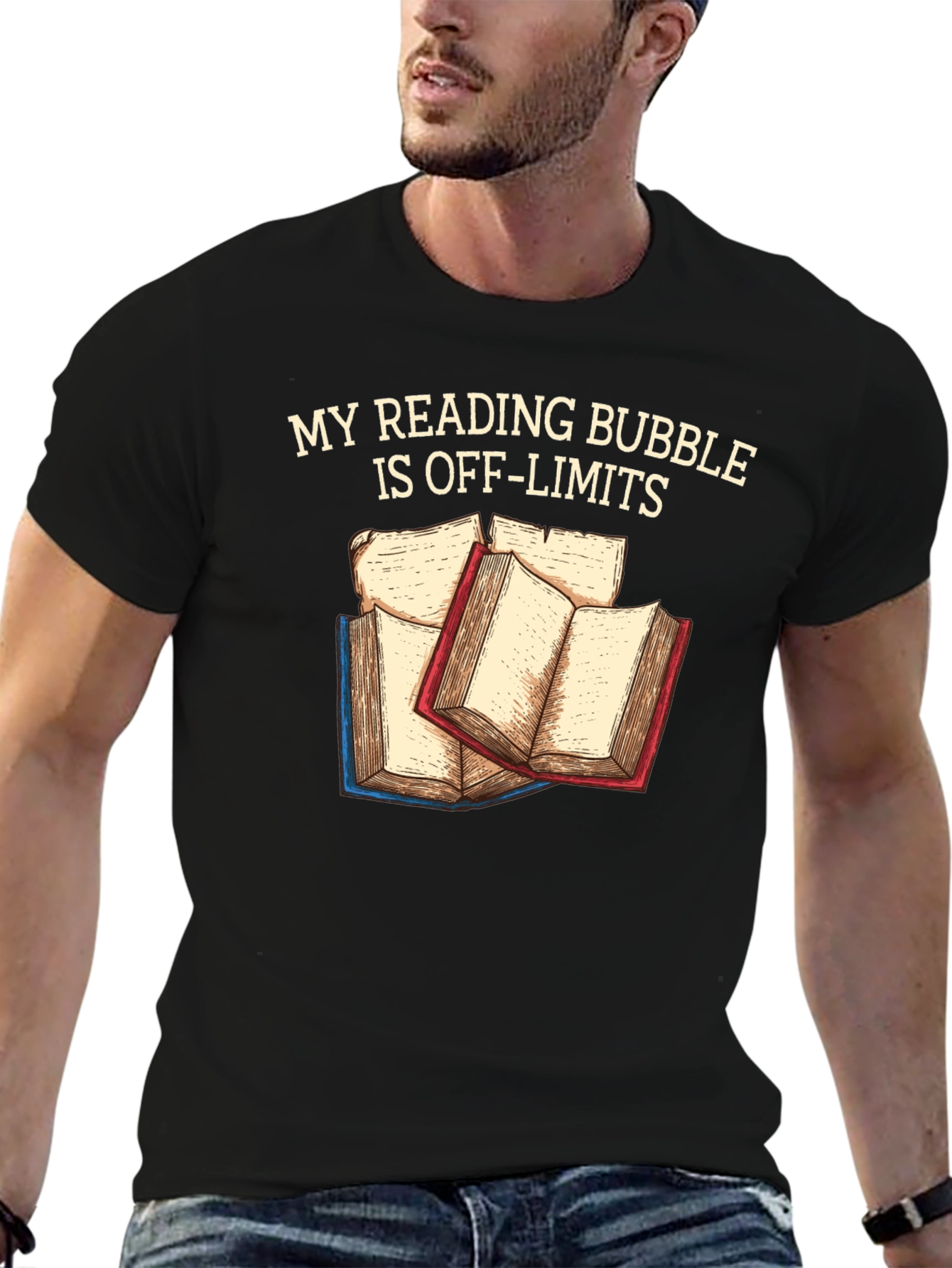 Reading Bubble T-Shirt: Off-Limits Book Lover Tee