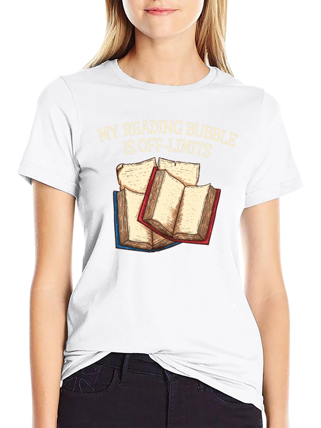 Reading Bubble T-Shirt: Off-Limits Book Lover Tee