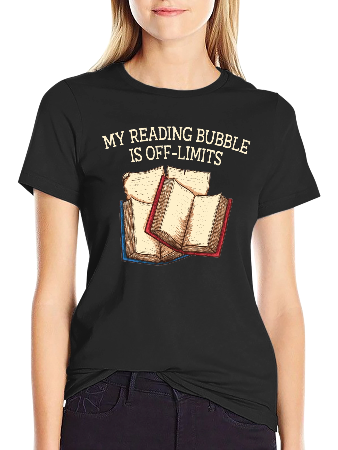 Reading Bubble T-Shirt: Off-Limits Book Lover Tee