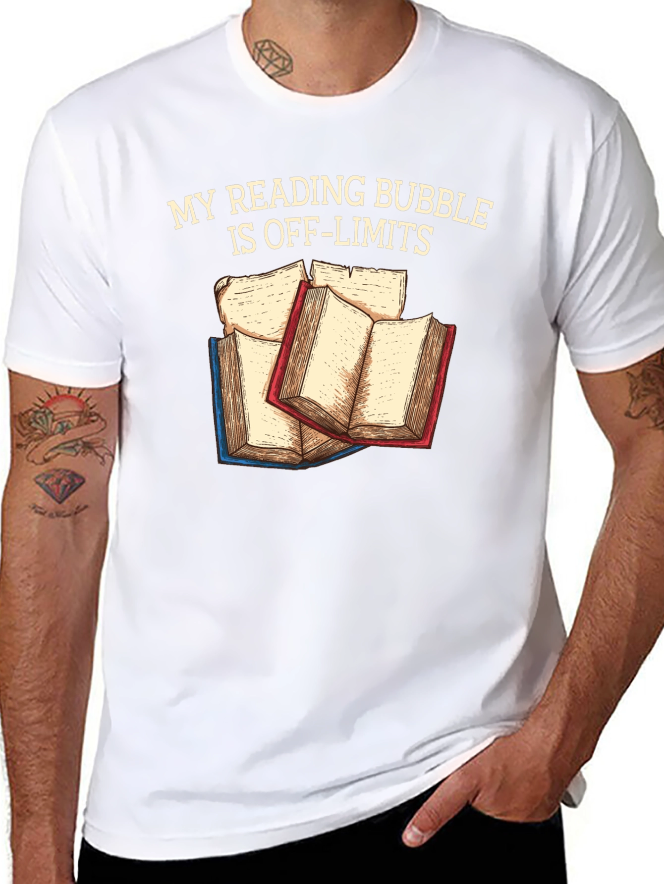 Reading Bubble T-Shirt: Off-Limits Book Lover Tee
