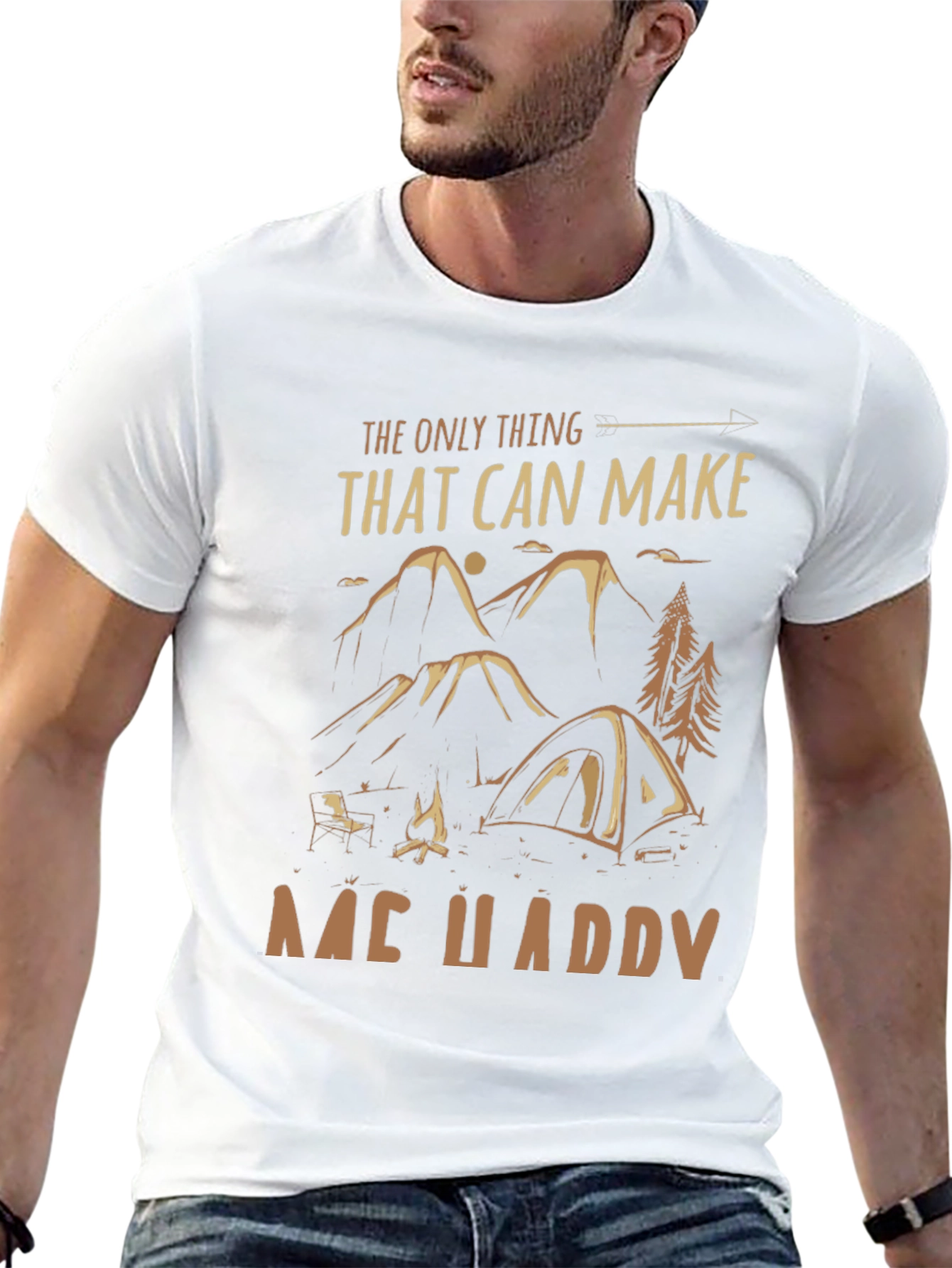 Happy Camper T-Shirt | Outdoors Adventure