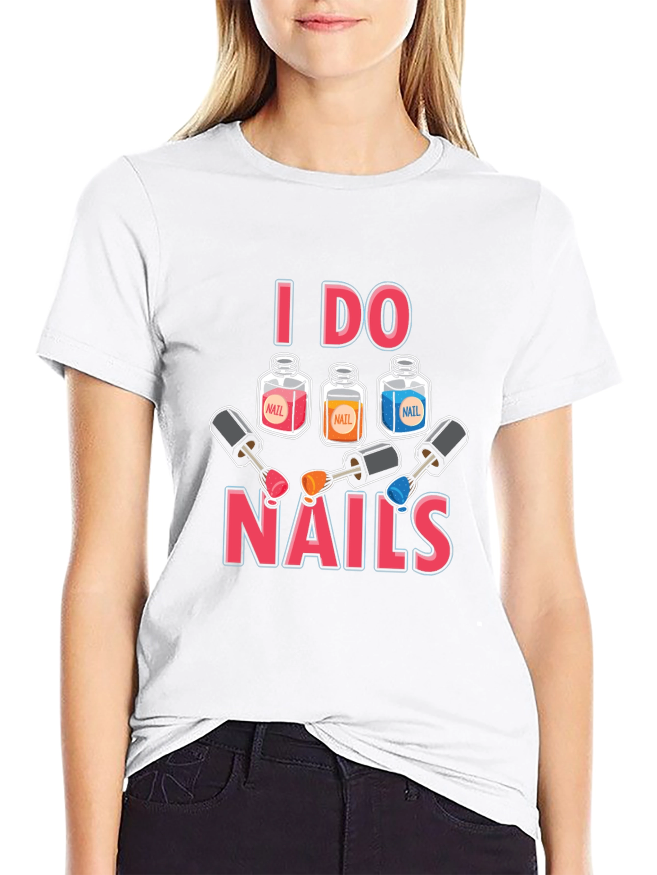 I Do Nails T-Shirt - Manicure Design