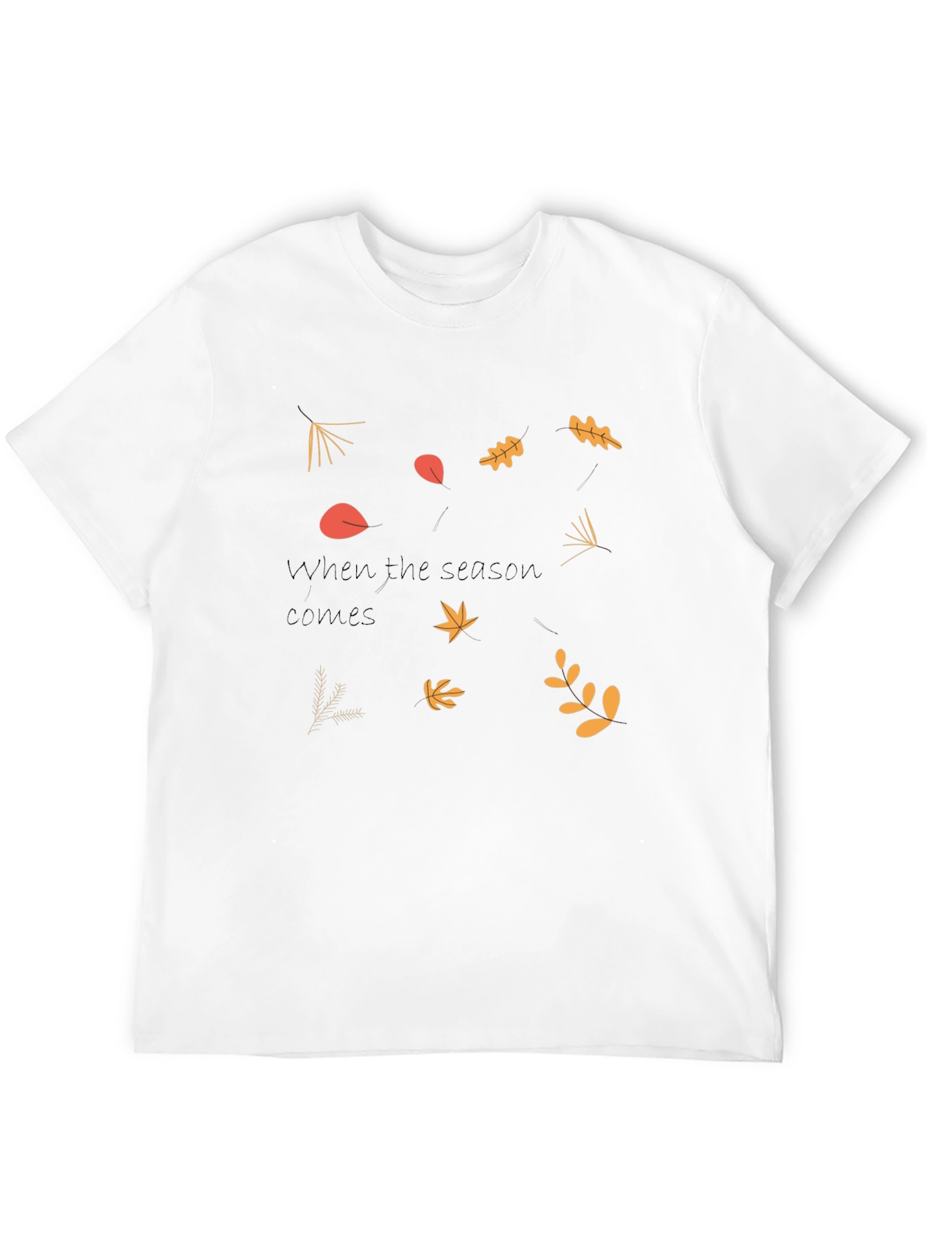 Autumn Leaves Graphic Tee - Seasonal Style