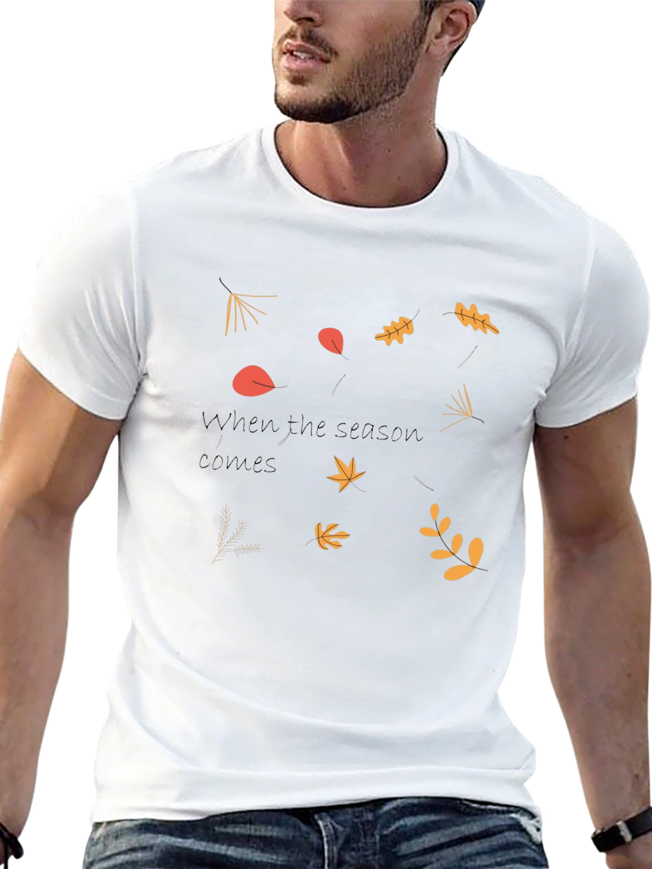 Autumn Leaves Graphic Tee - Seasonal Style