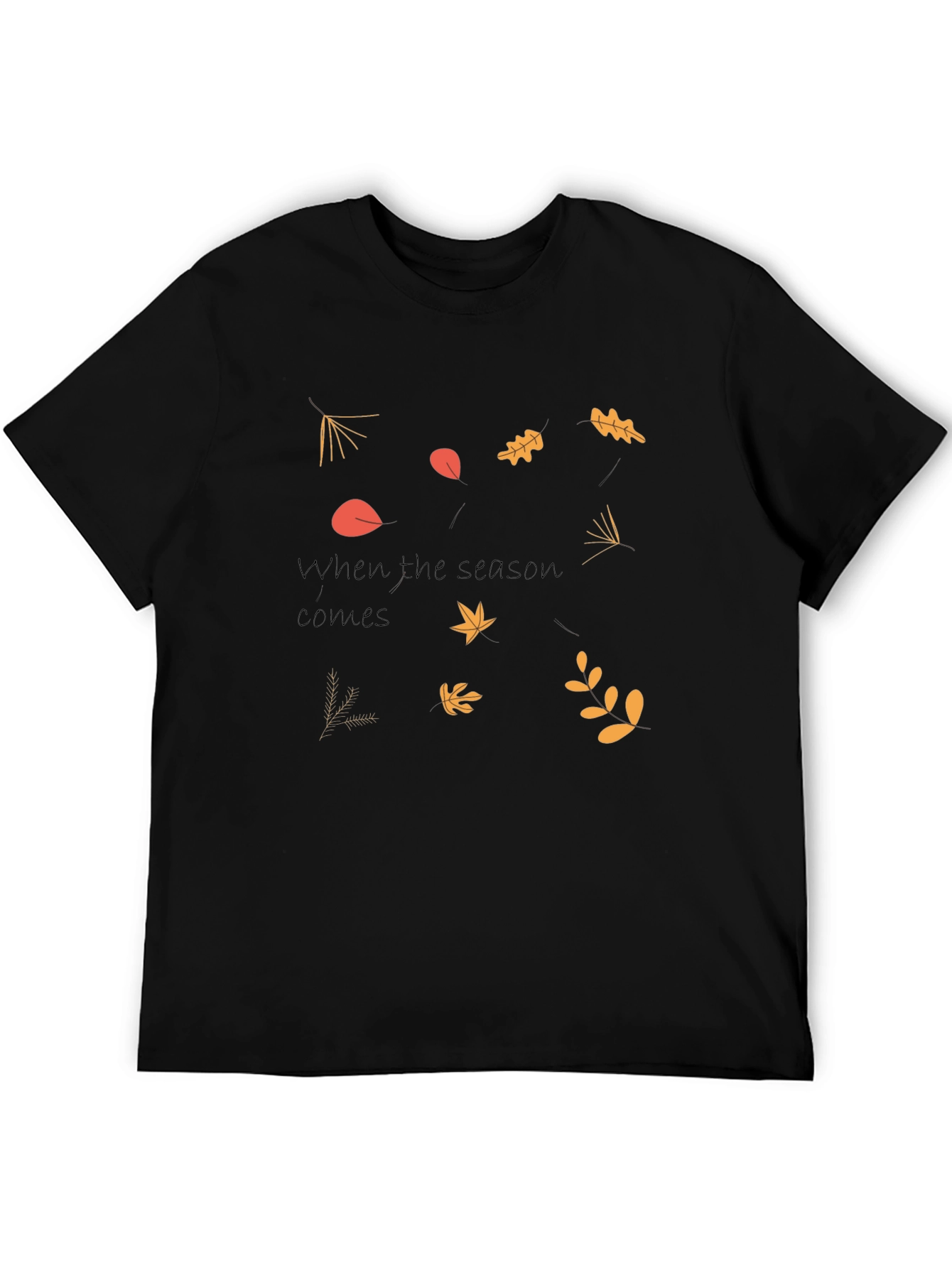 Autumn Leaves Graphic Tee - Seasonal Style