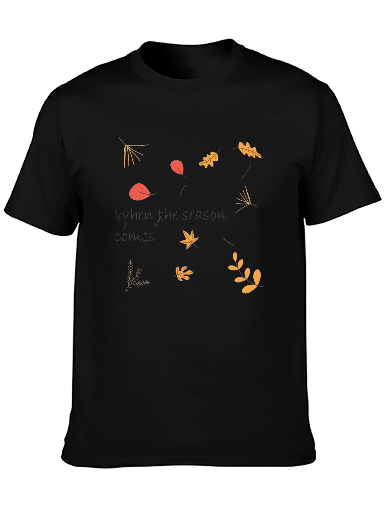 Autumn Leaves Graphic Tee - Seasonal Style