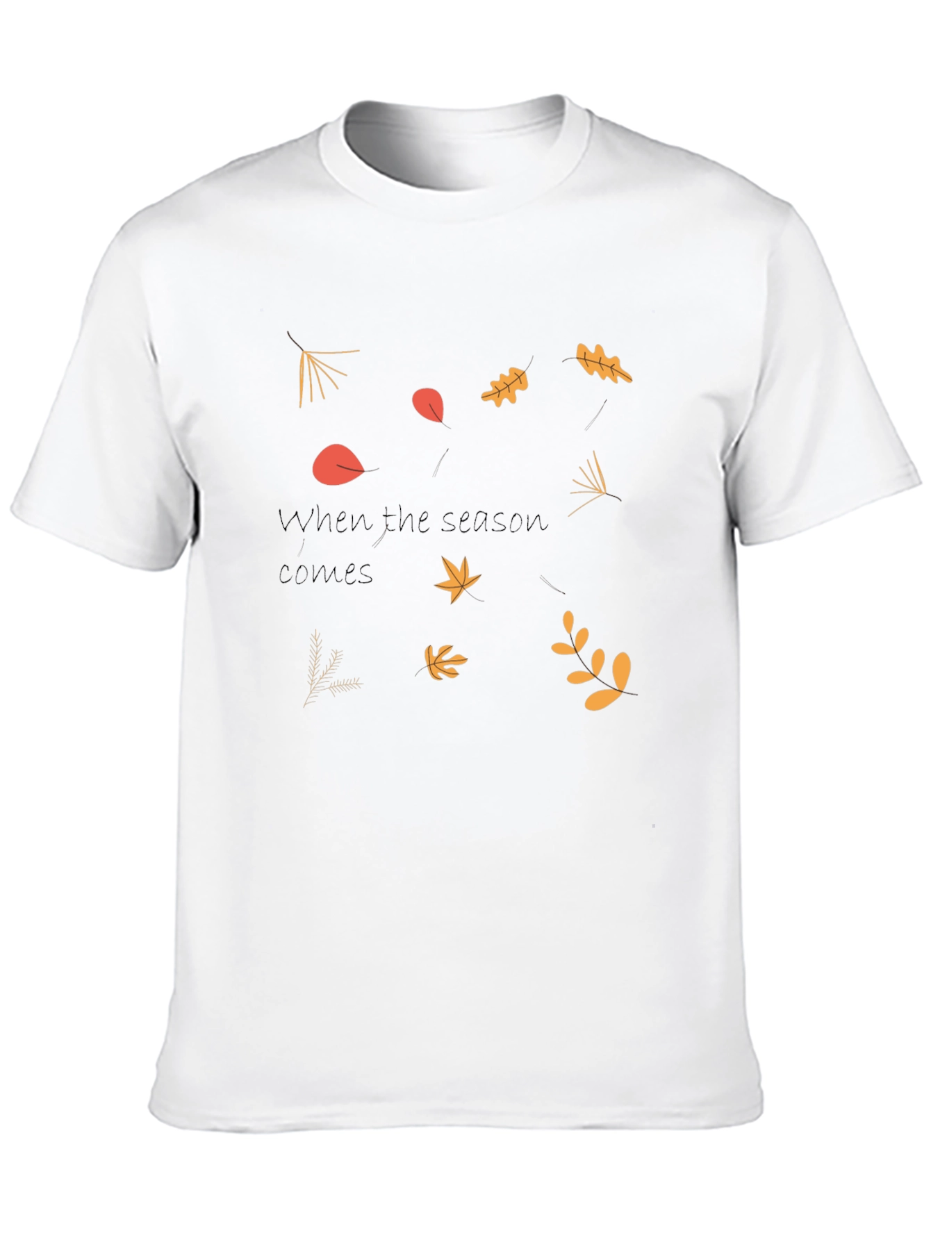 Autumn Leaves Graphic Tee - Seasonal Style