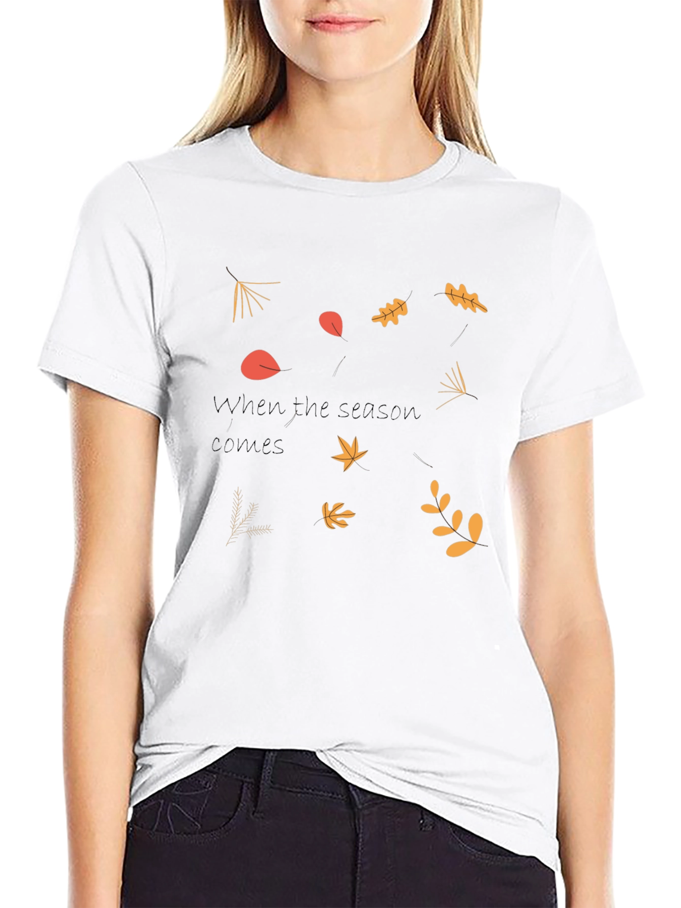 Autumn Leaves Graphic Tee - Seasonal Style