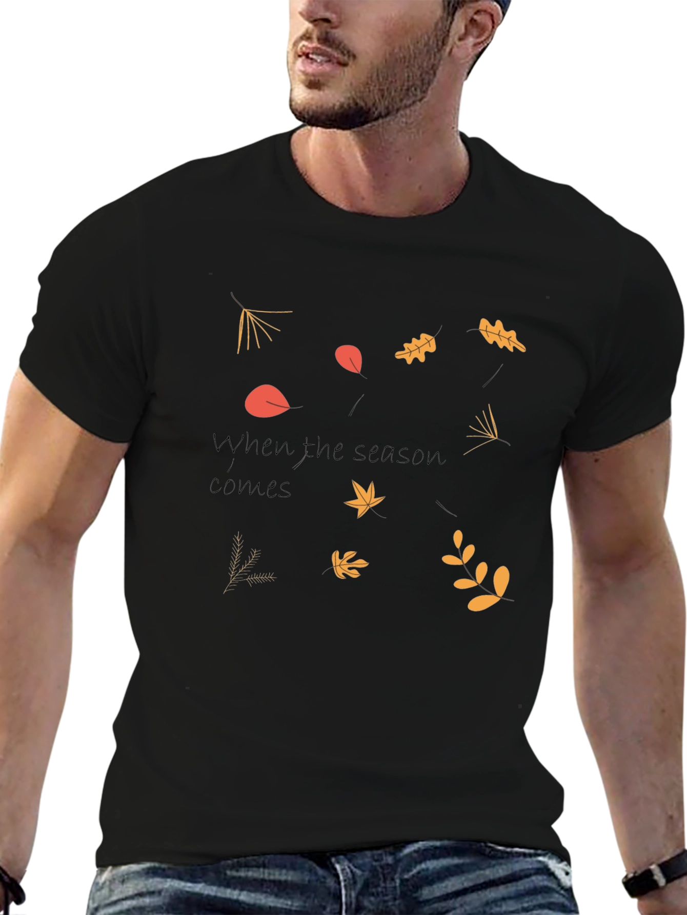 Autumn Leaves Graphic Tee - Seasonal Style