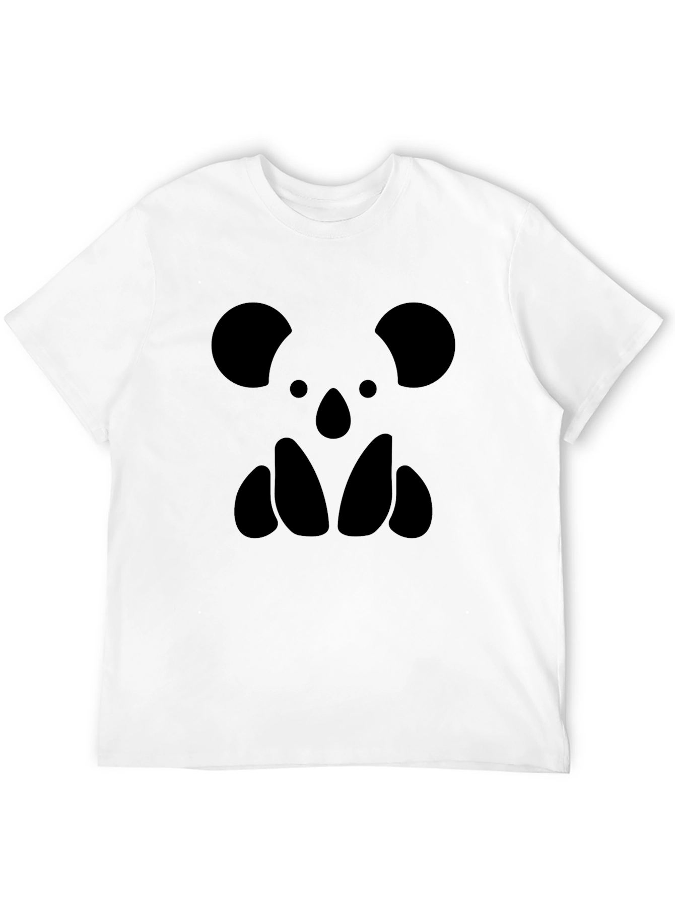 Black Graphic Tee - Koala Bear Silhouette