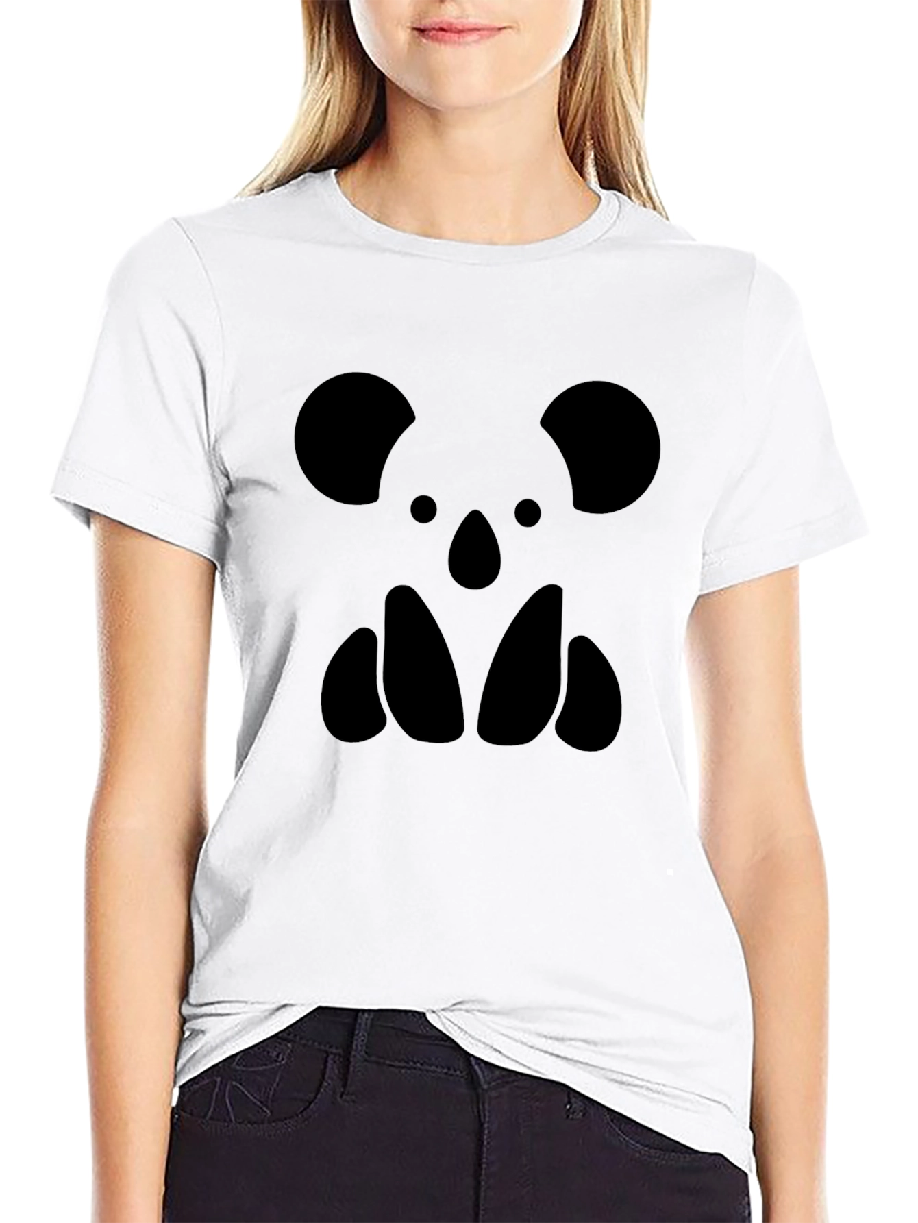 Black Graphic Tee - Koala Bear Silhouette