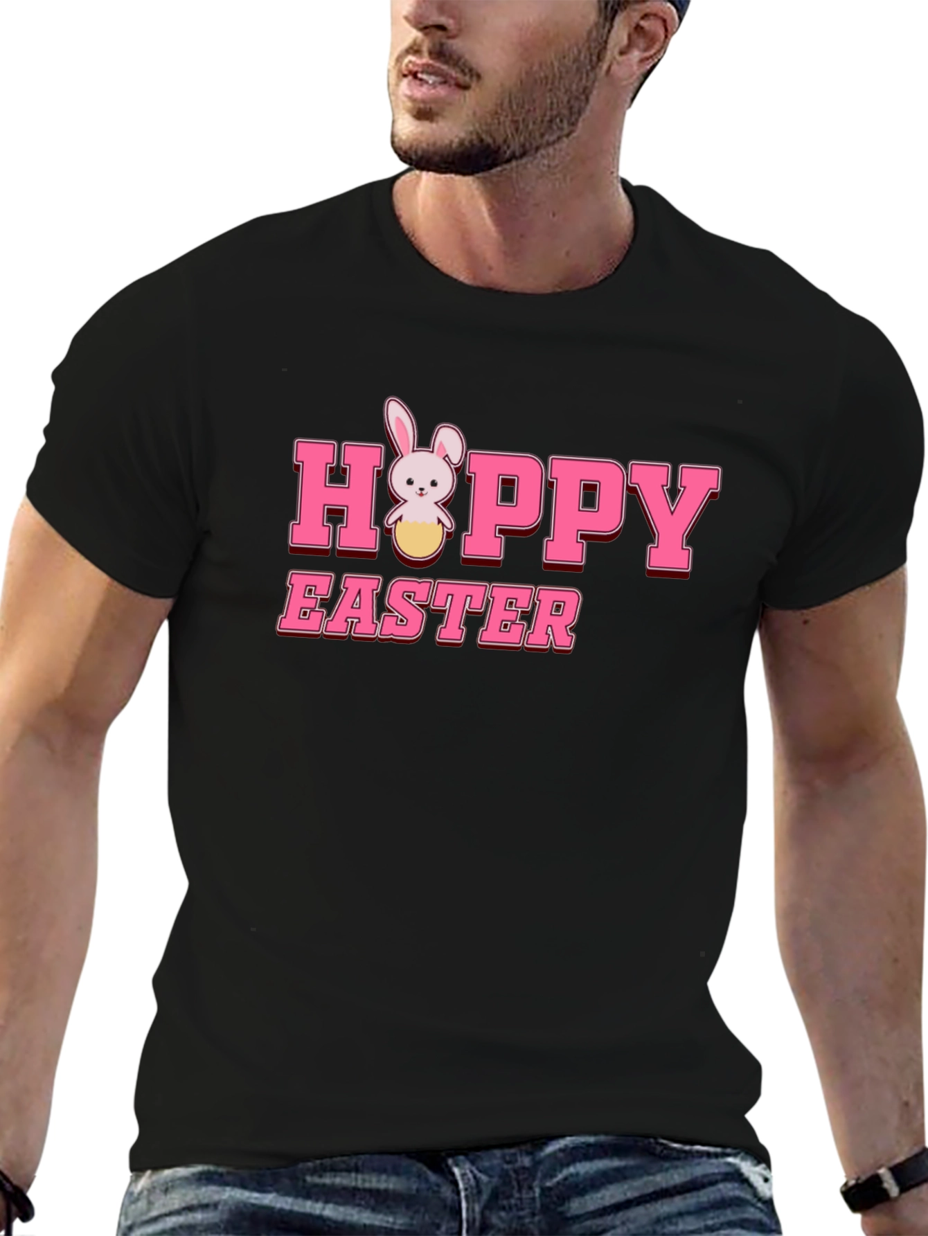 Hoppy Easter Bunny T-Shirt - Cute Holiday Tee