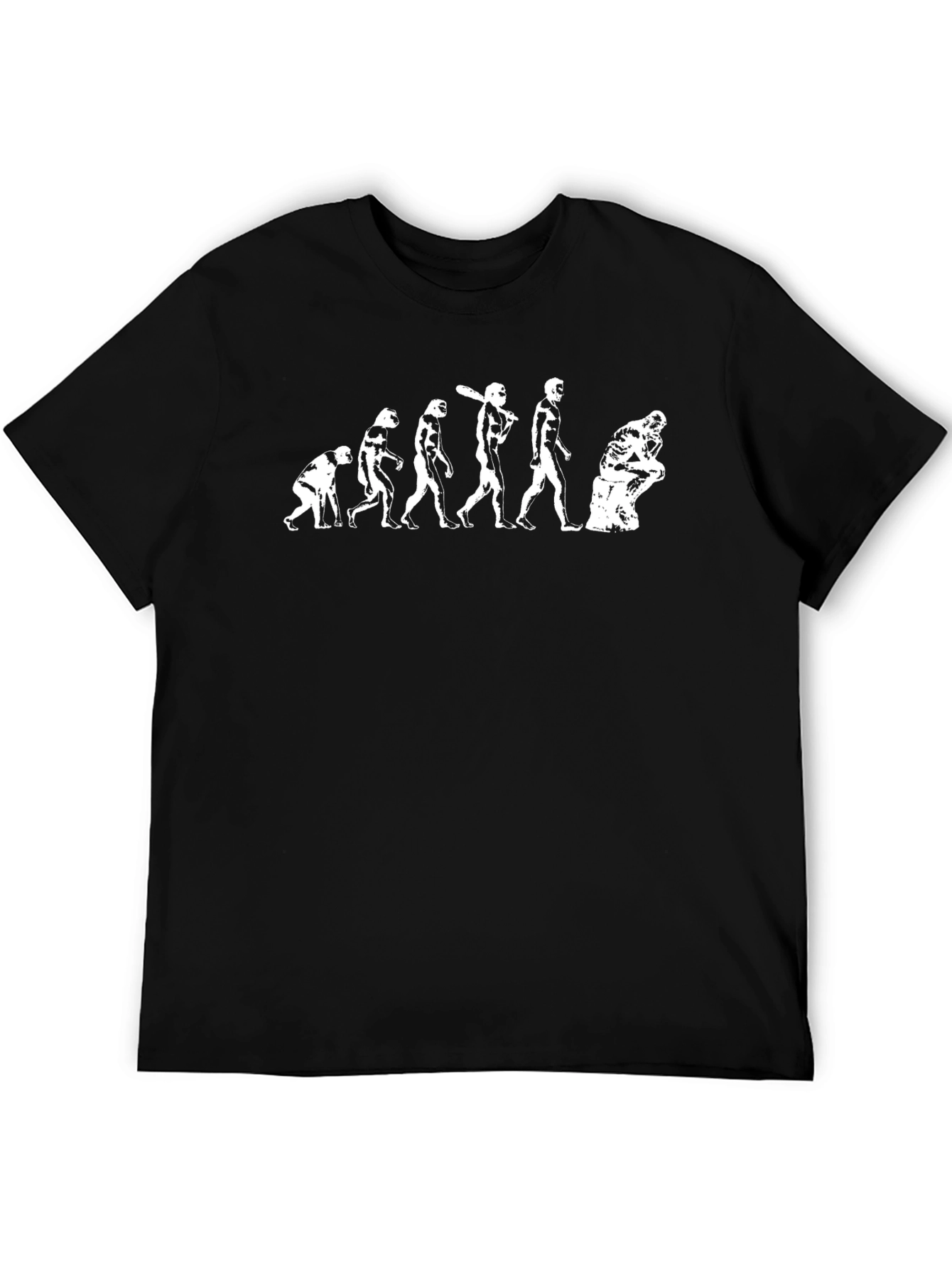 Evolution of Thought T-Shirt - Black Cotton Tee
