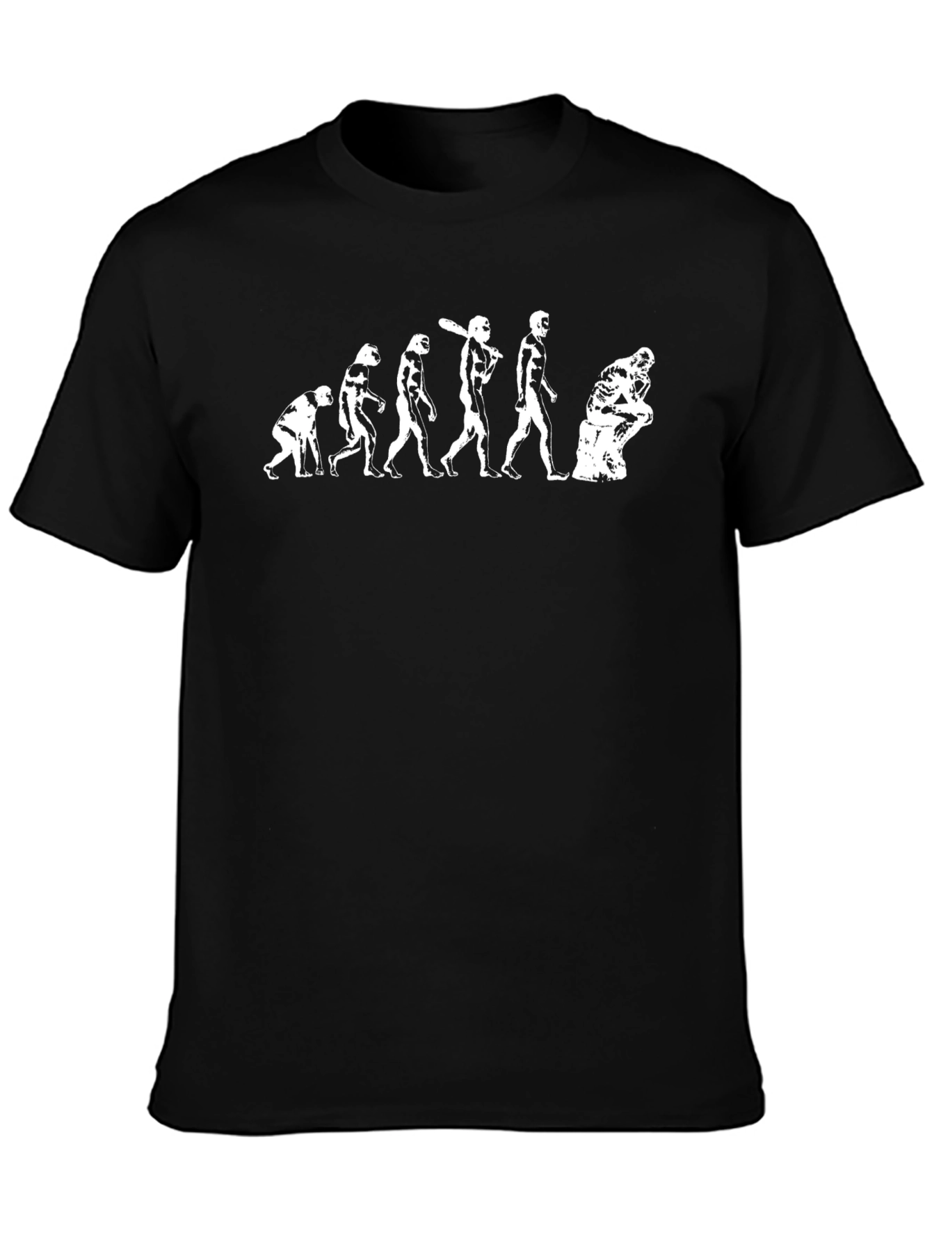 Evolution of Thought T-Shirt - Black Cotton Tee