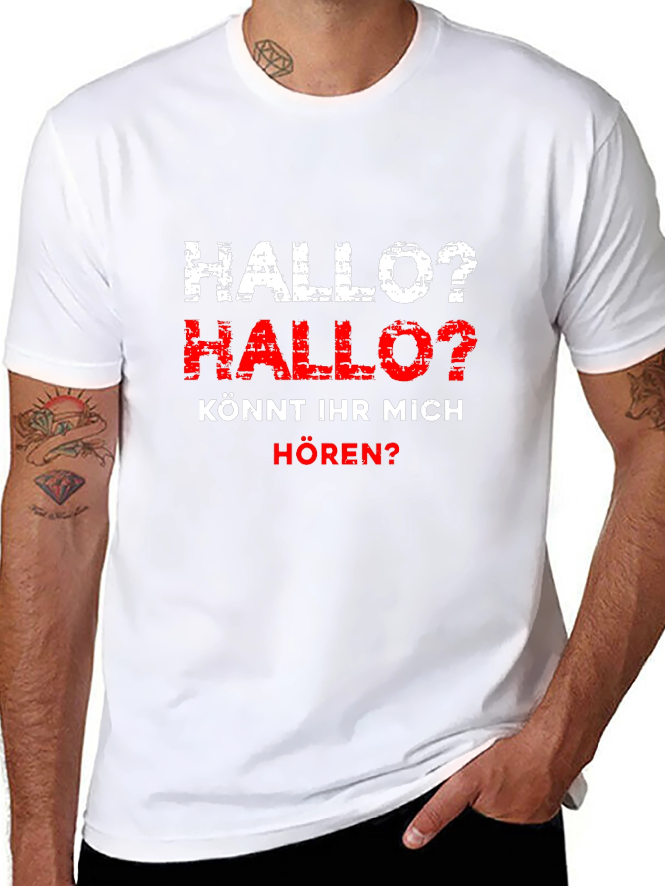 Hallo? German T-Shirt - Can you hear me?