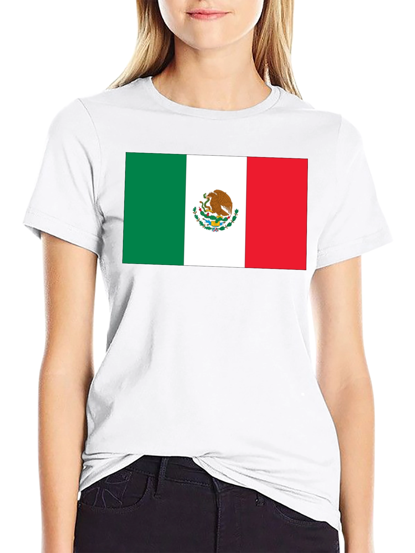 Mexico Flag T-Shirt - Black