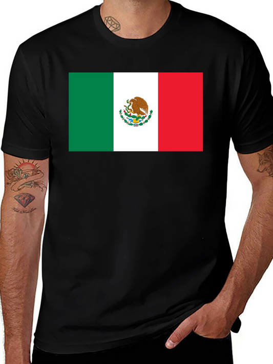 Mexico Flag T-Shirt - Black