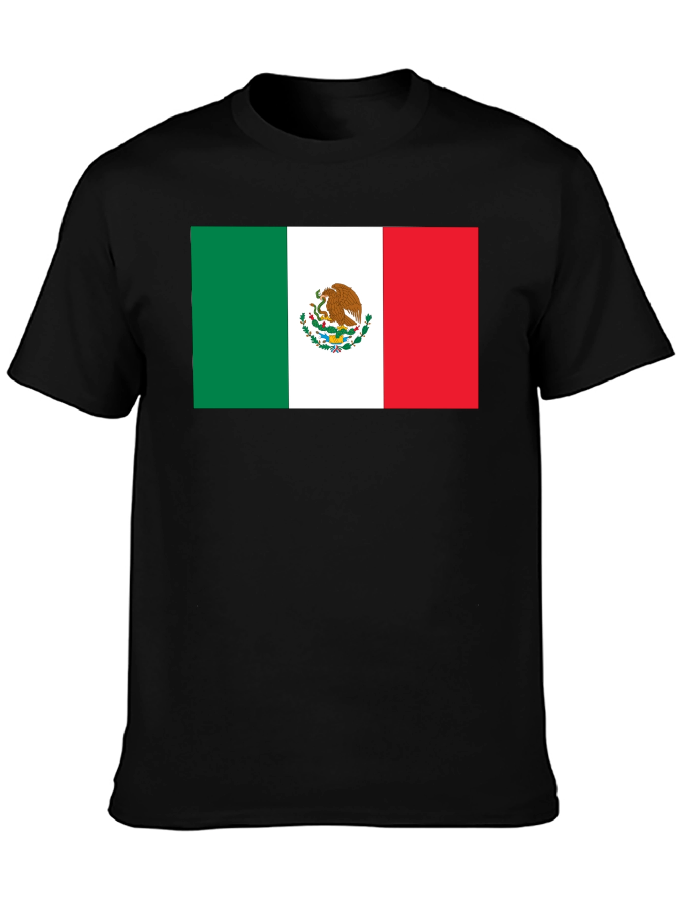 Mexico Flag T-Shirt - Black