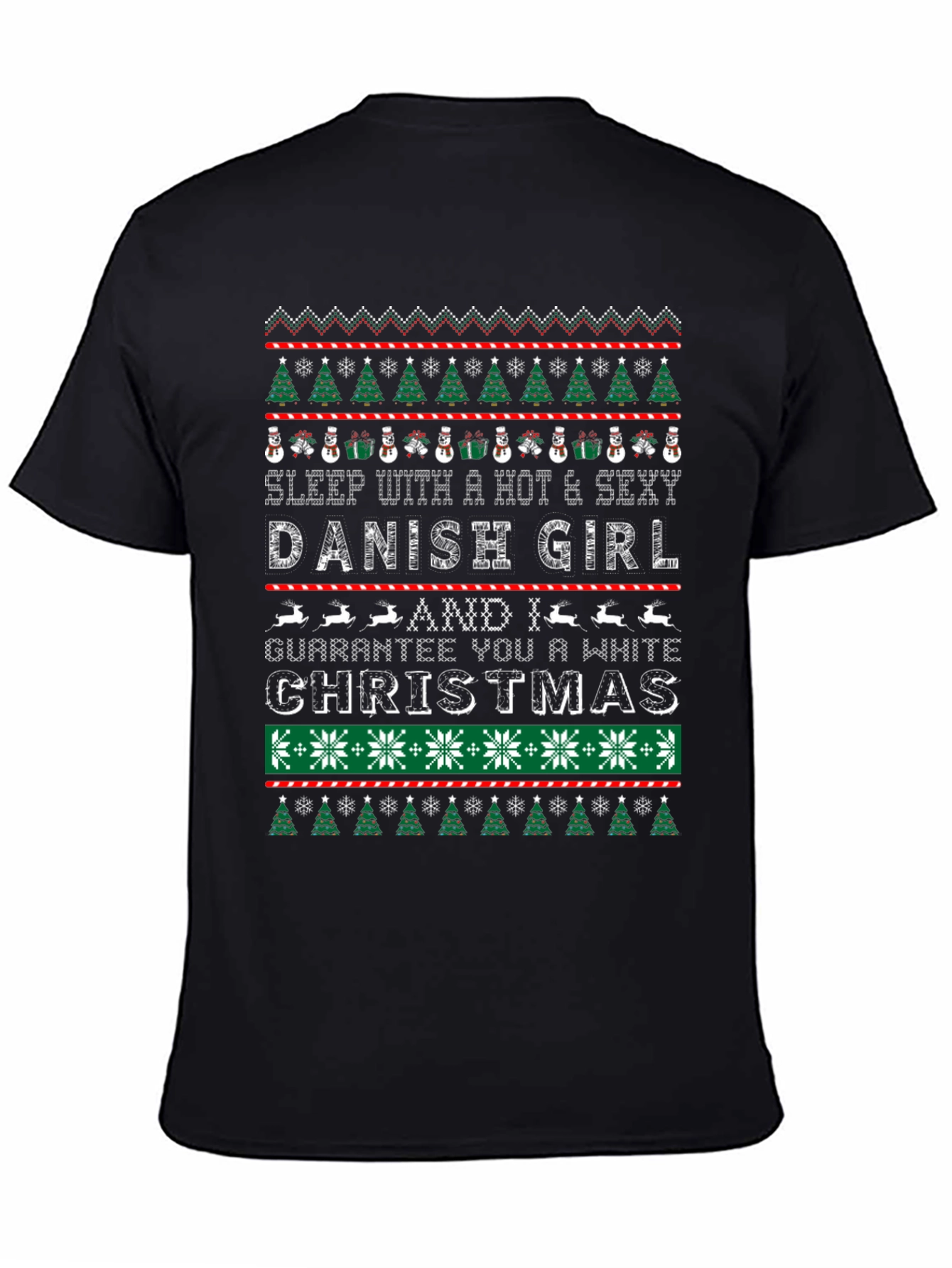 Hot Danish Girl Christmas Sweater T-Shirt