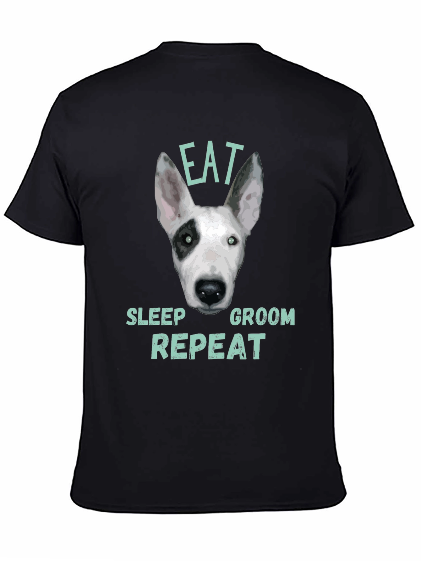 Eat Sleep Groom Repeat Dog T-Shirt
