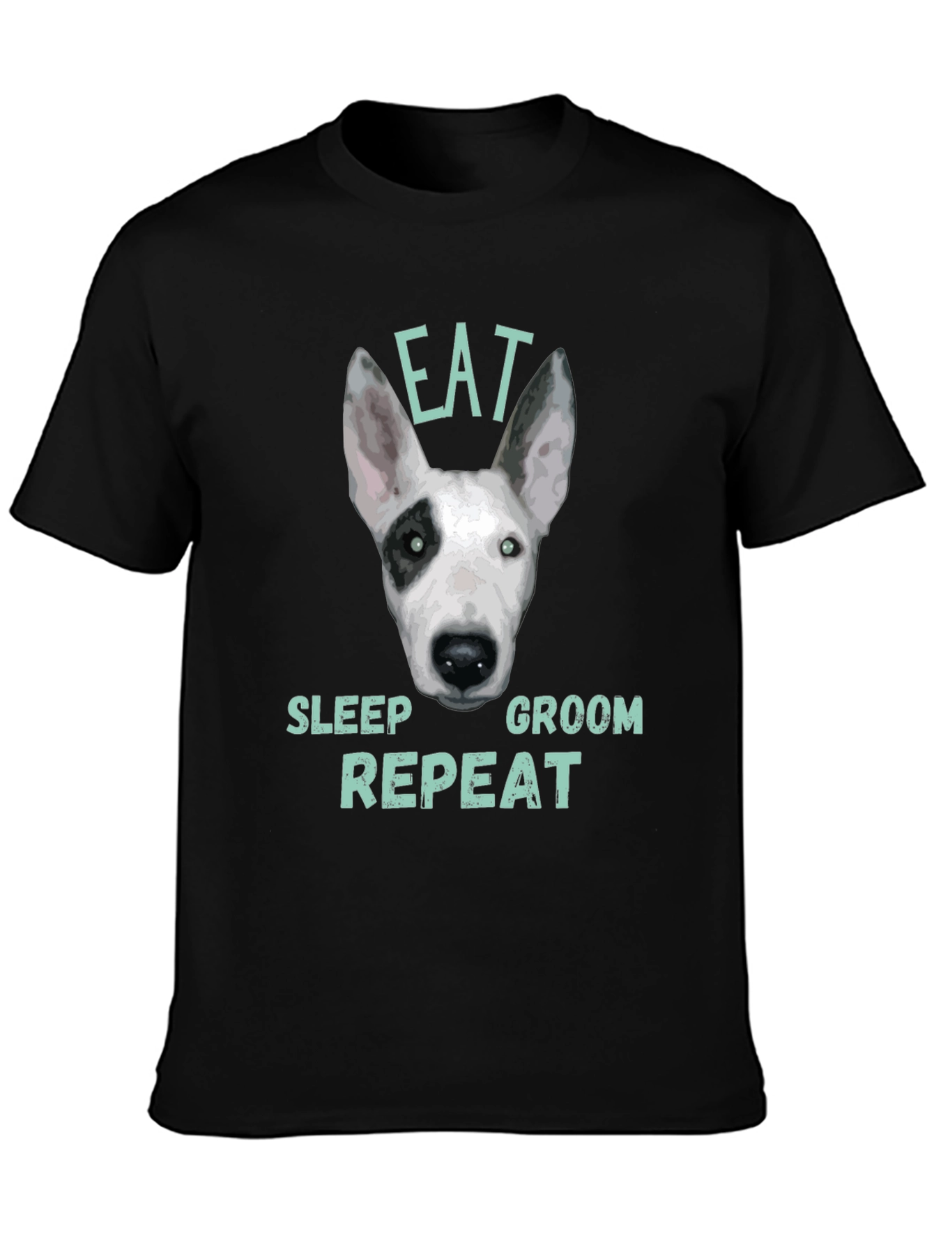 Eat Sleep Groom Repeat Dog T-Shirt