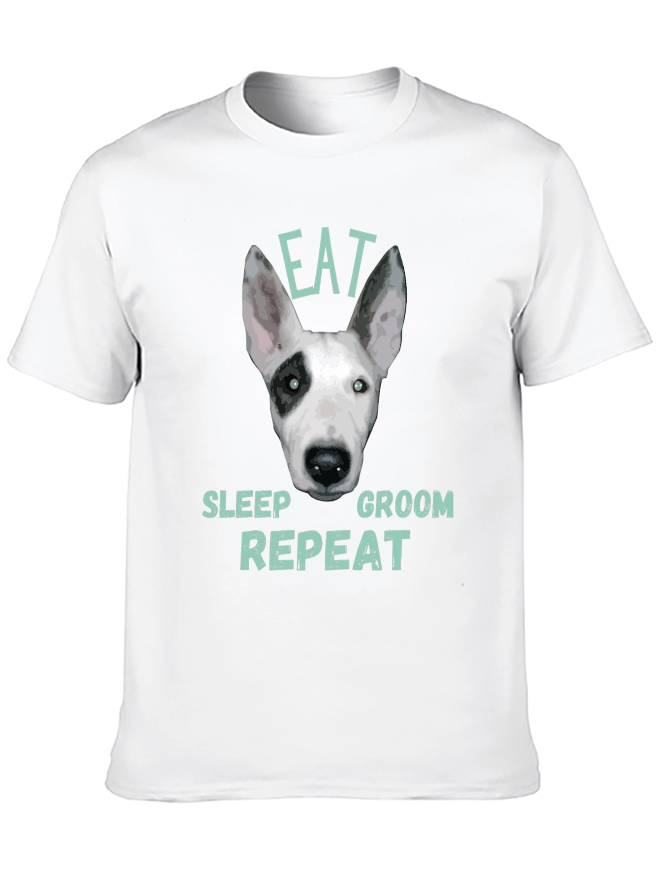 Eat Sleep Groom Repeat Dog T-Shirt