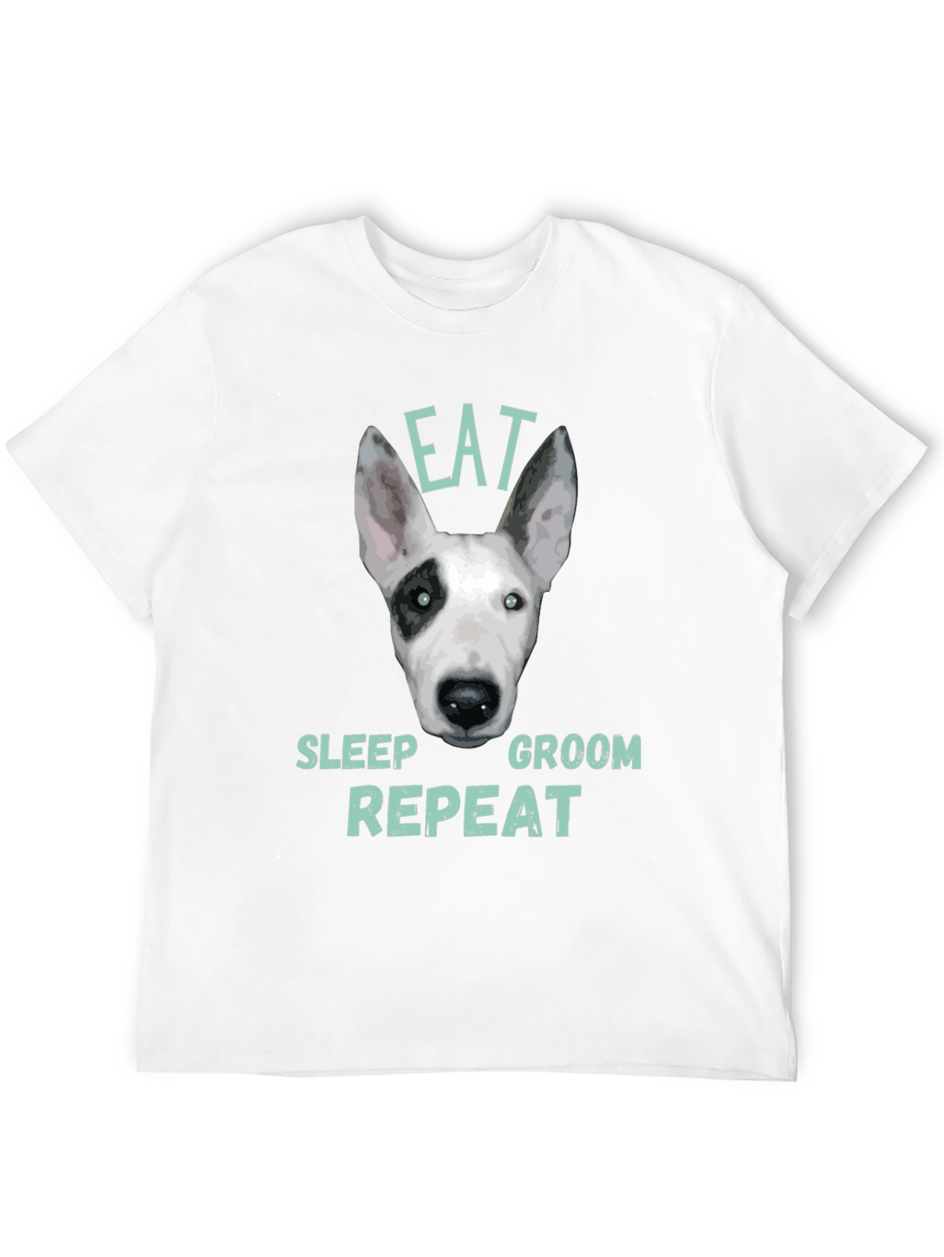 Eat Sleep Groom Repeat Dog T-Shirt