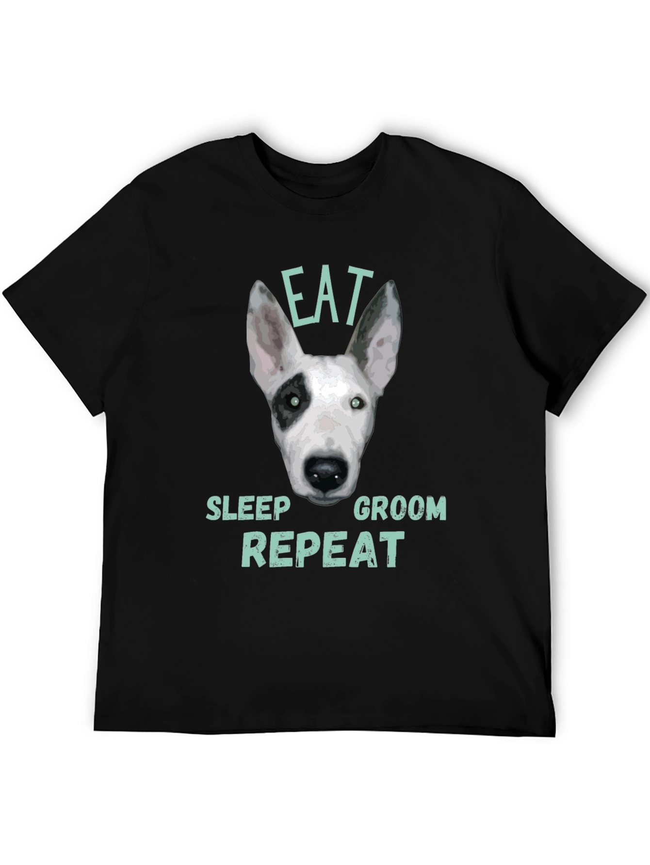 Eat Sleep Groom Repeat Dog T-Shirt