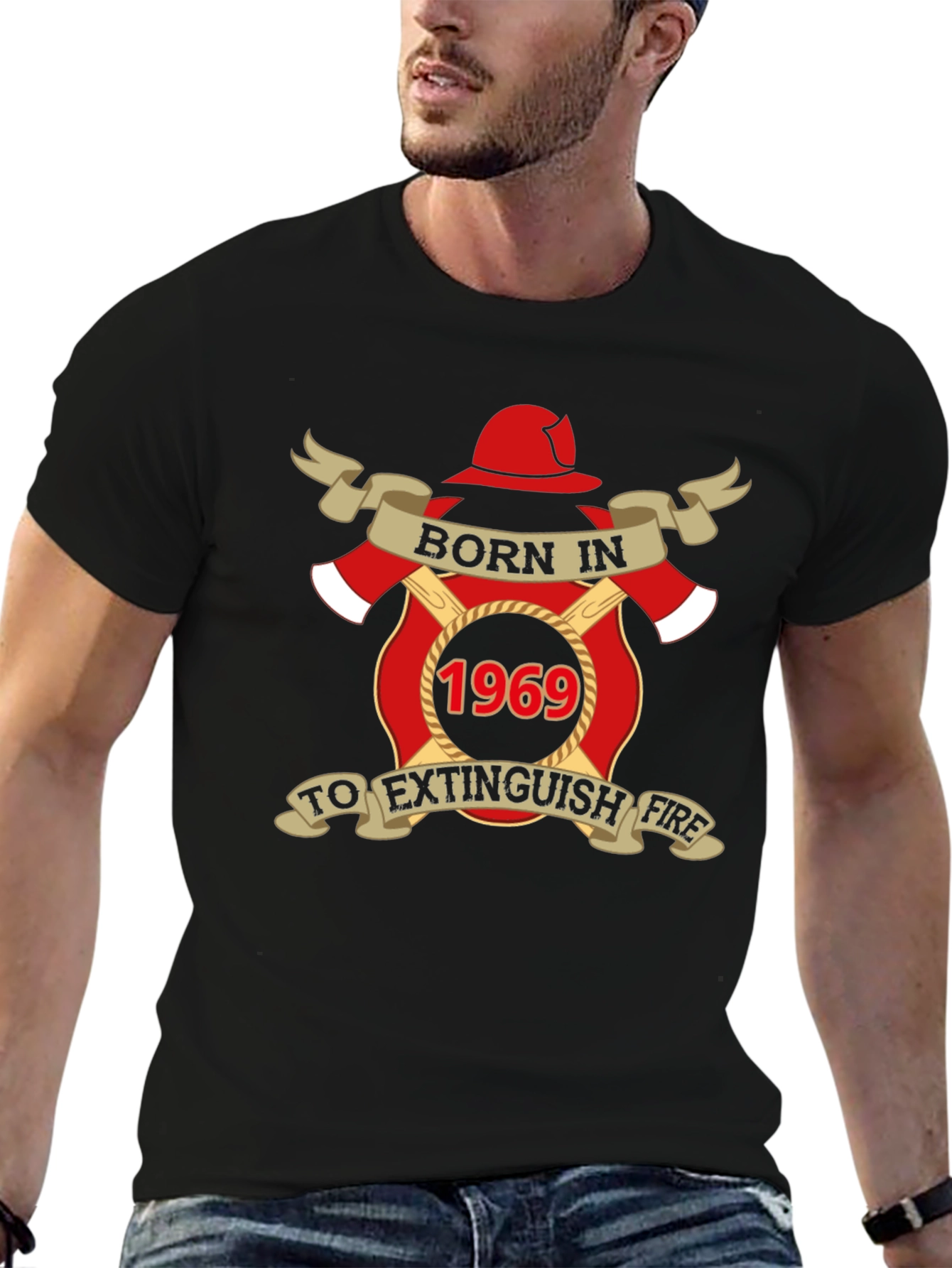 Born in 1969 Firefighter T-Shirt