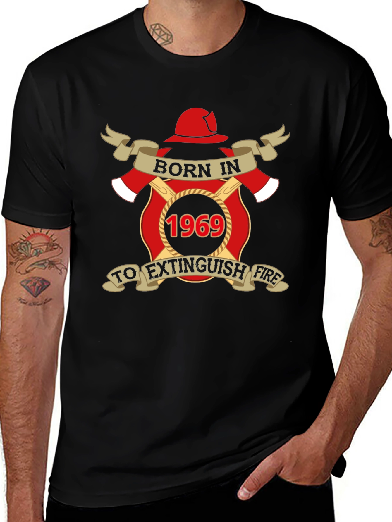 Born in 1969 Firefighter T-Shirt